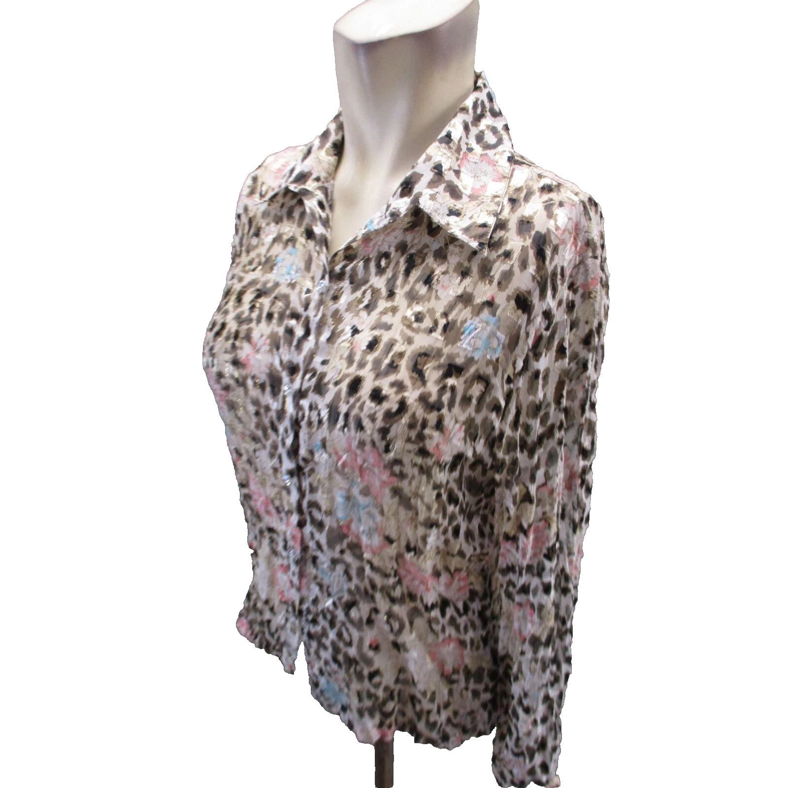 Other Ashley Stewart Plus Women's LIGHTWEIGHT Leopard ANIMAL PRINT Size XXL / US 16-18 / IT 52-54 - 4 Thumbnail