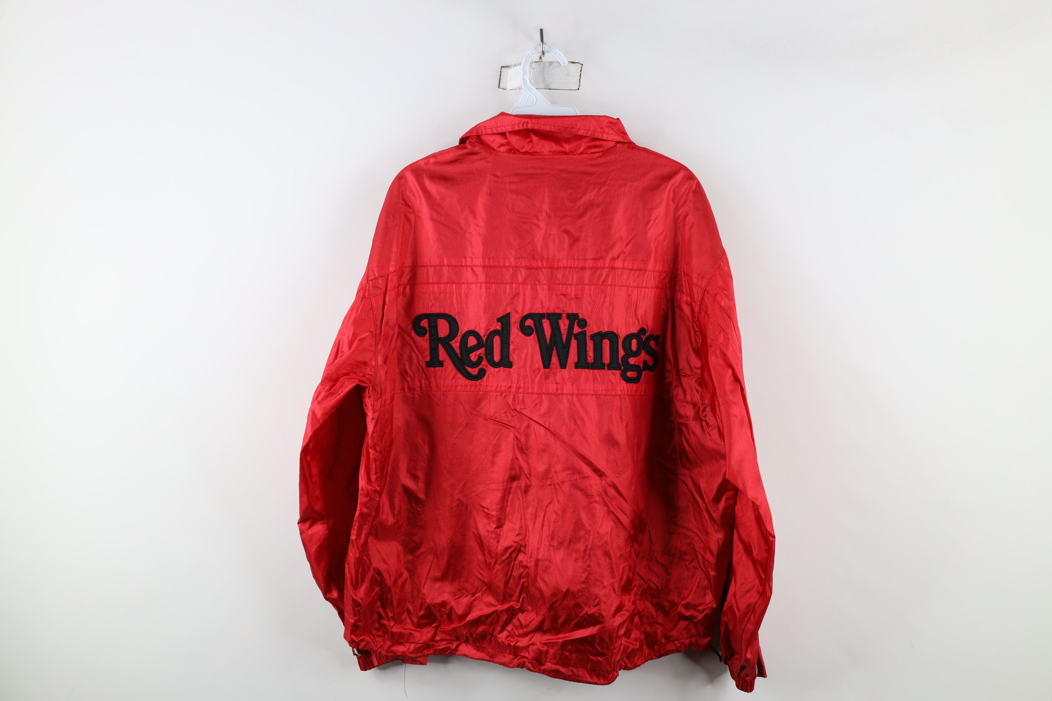 Vintage Vintage 90s Red Wings Hockey Full Zip Windbreaker Jacket Size US S / EU 44-46 / 1 - 13 Thumbnail