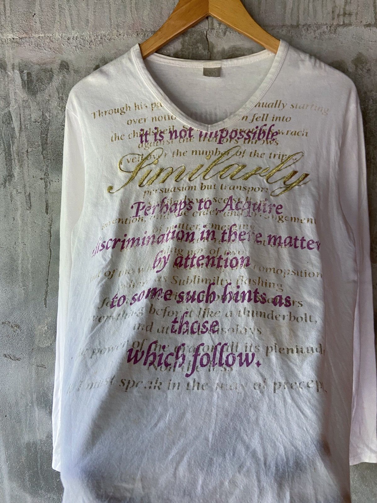 Beauty Beast × Hysteric Glamour × Japanese Brand 🌸ITS NOT IMPOSSIBLE PERHAPS TO ACQUIRE LONG SLEEVE Size US M / EU 48-50 / 2 - 4 Thumbnail