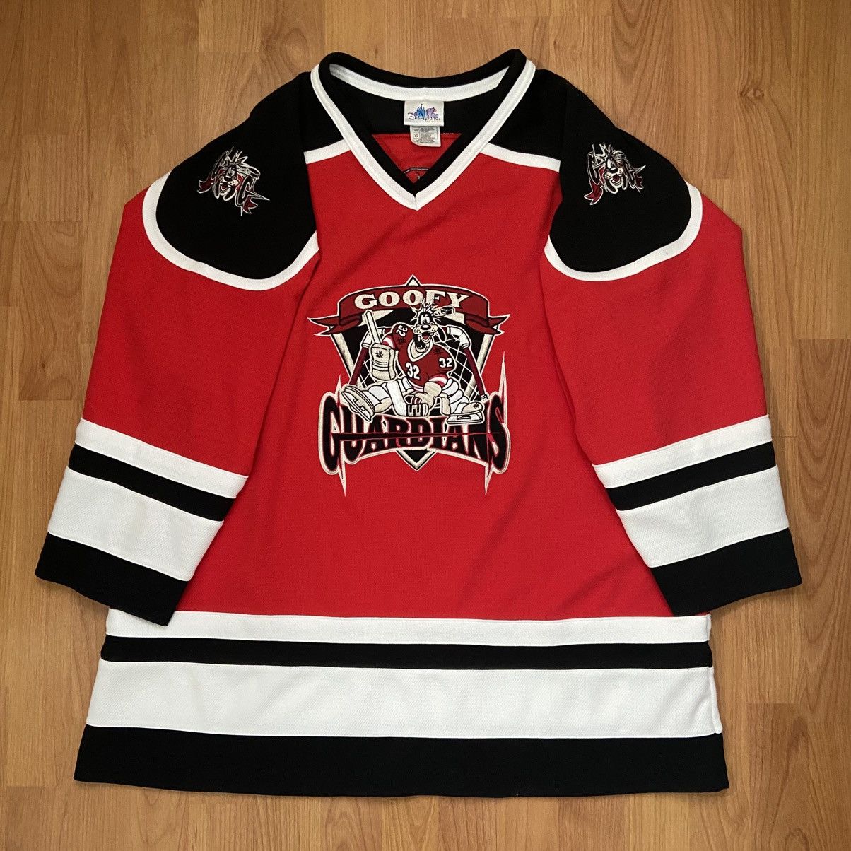 Disney Goofy Guardians #32 Vintage Hockey Jersey Men’s XL