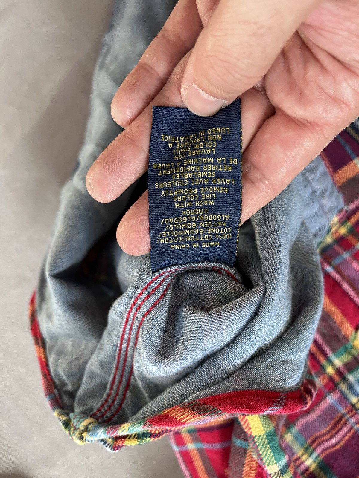 Polo Ralph Lauren Polo Ralph Lauren Flannel Madras Navajo RRL Ornamental Shirt Size US S / EU 44-46 / 1 - 9 Thumbnail