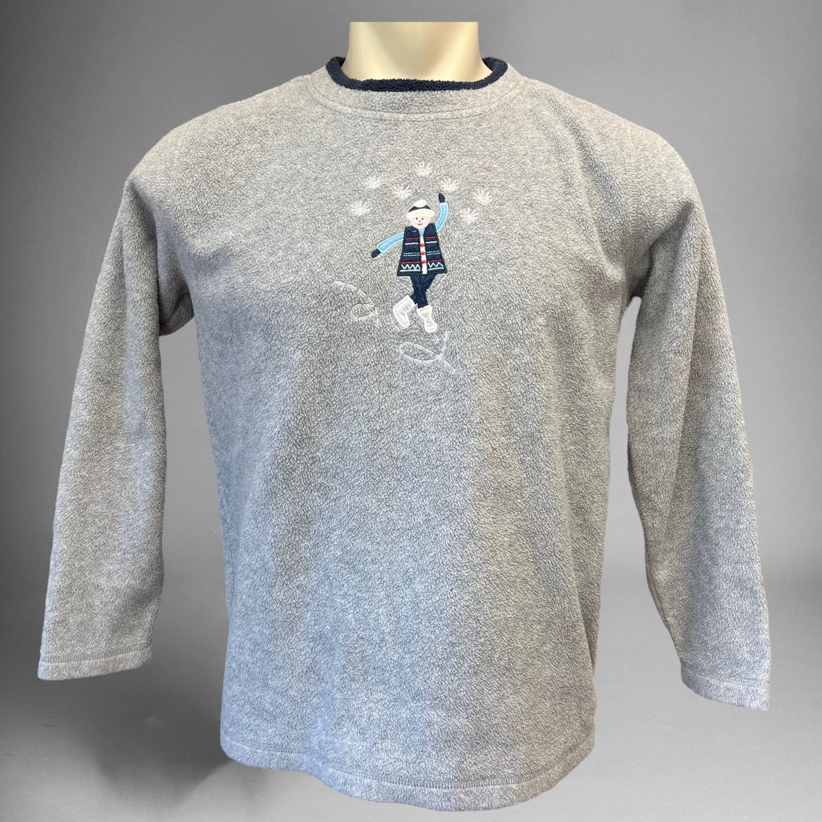 Other Vintage Ashley Cooper Sweater Fleece Ice Skater Snowflake Size S / US 4 / IT 40 - 1 Thumbnail
