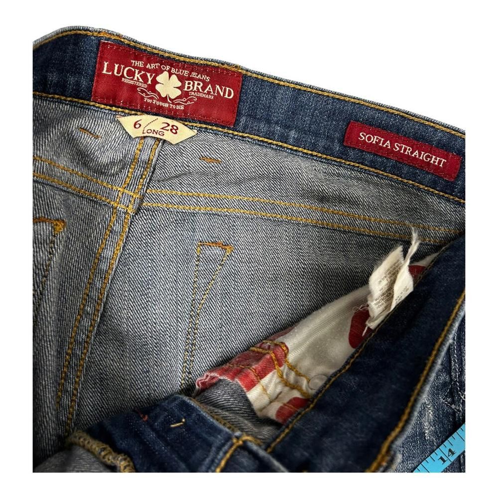Lucky Brand Lucky Brand l Sofia Straight Leg Medium Wash Jeans Size 28L Size 28" / US 6 / IT 42 - 9 Thumbnail