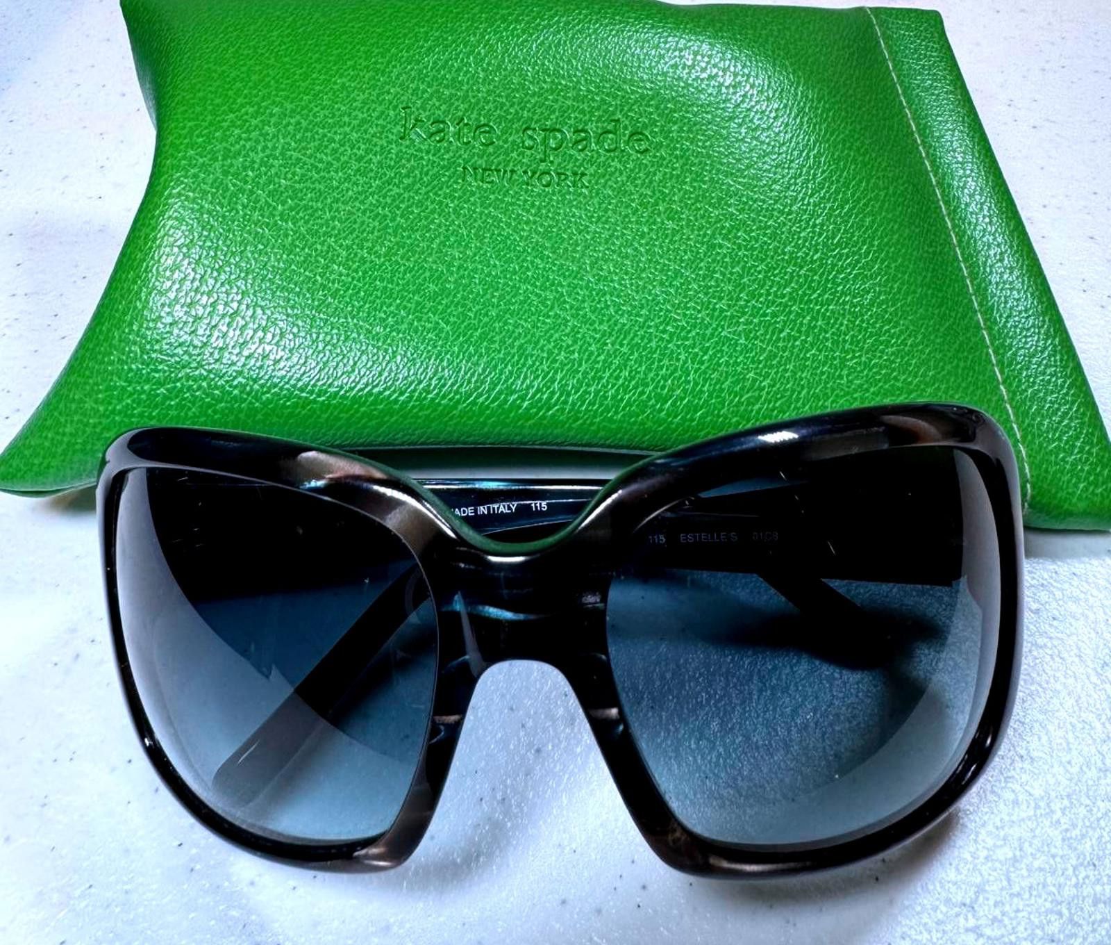 Designer Kate Spade Oversized Sunglasses with Green Case Size ONE SIZE - 1 Thumbnail