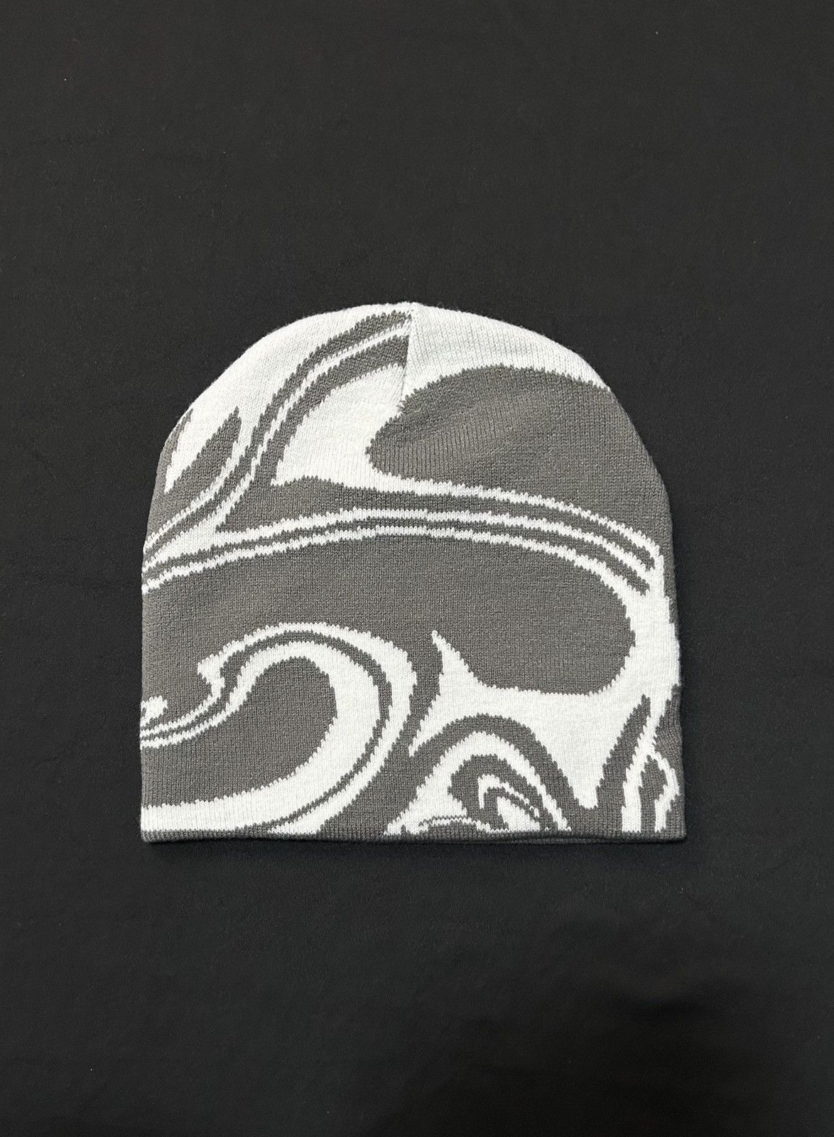 Japanese Brand Rare Planet Heaven Graphic No Cuff Knit Gray Beanie OS Size ONE SIZE - 1 Thumbnail
