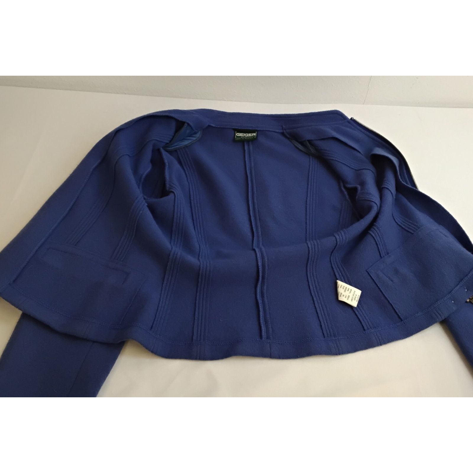 Other Geiger Wool Jacket Women's 36 (S) Royal Blue Made in Austria Size XS / US 0-2 / IT 36-38 - 6 Thumbnail