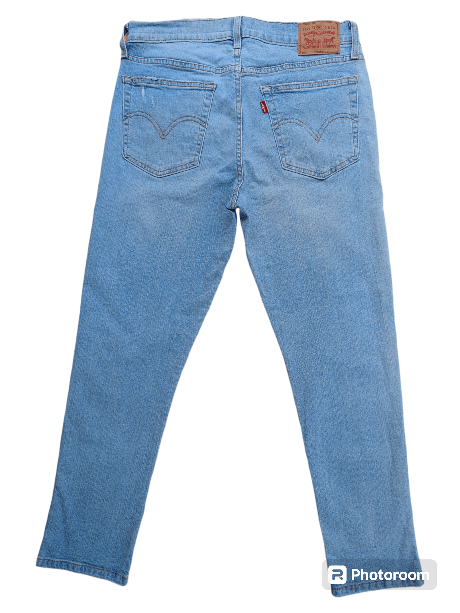 Levi's Levi's Borrowed from The Boys Light Blue Distressed Denim Size 30" / US 8 / IT 44 - 13 Thumbnail