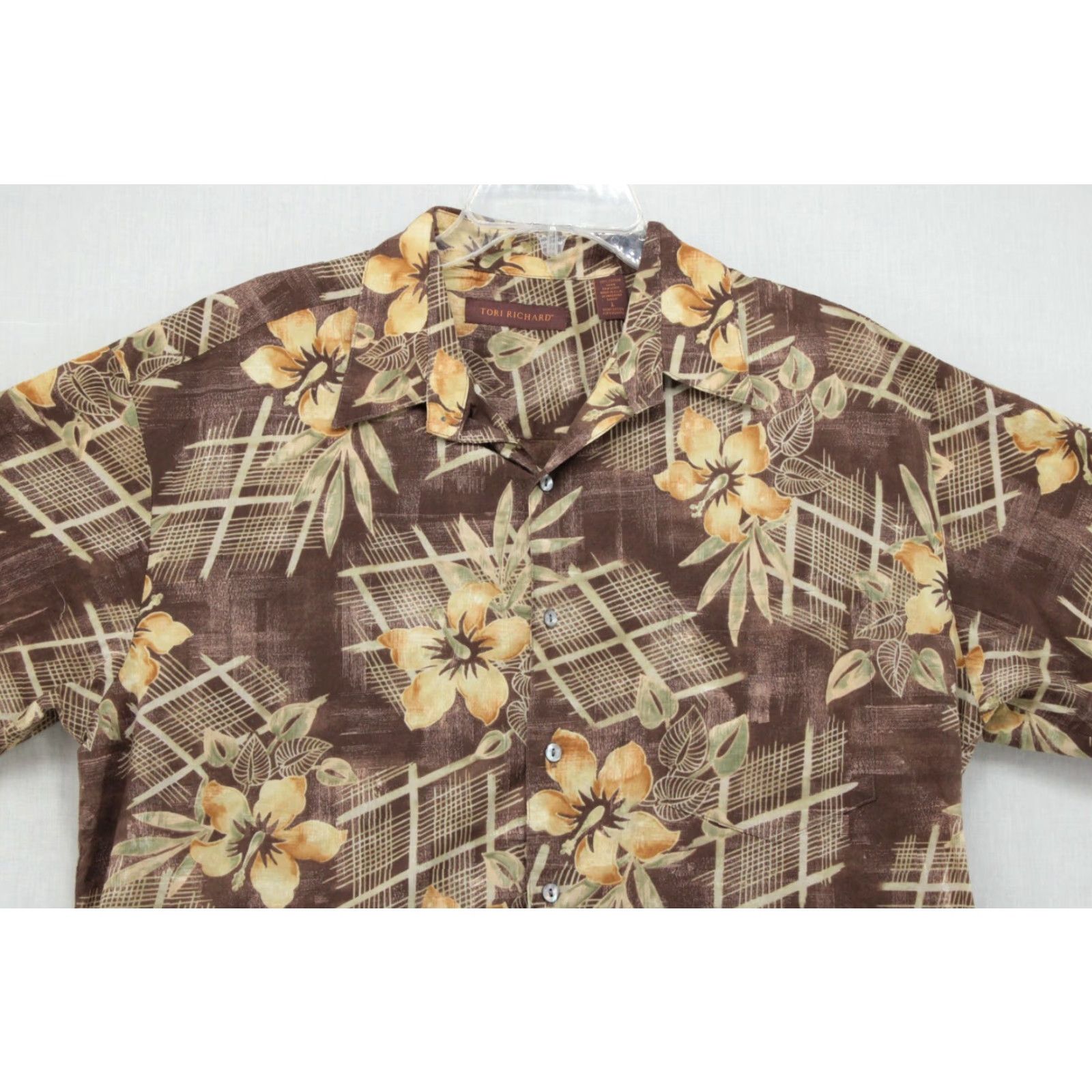 Tori Richard VINTAGE Tori Richard Hawaiian Shirt Men Large Floral Cotton Luau Beachy USA Shirt Size US L / EU 52-54 / 3 - 2 Thumbnail