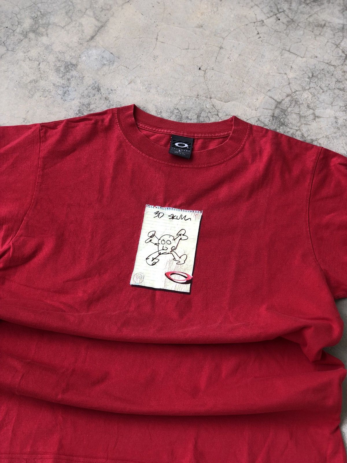 Vintage ☠️ OAKLEY 00s Software Skull Center Note Logo Vintage Tshirt Size US L / EU 52-54 / 3 - 2 Thumbnail