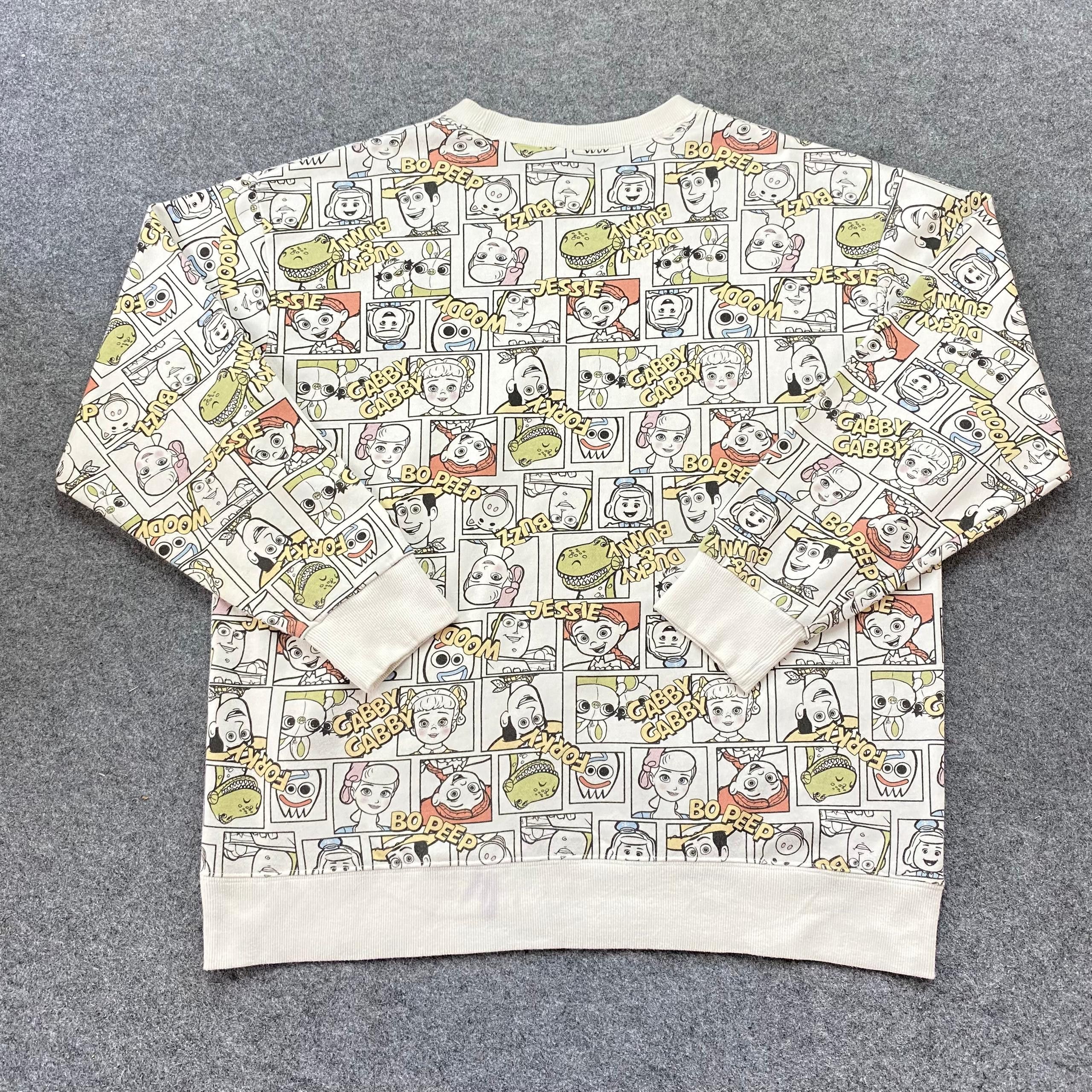 Disney Vintage Disney Pixer Overprint Sweatshirt Size US XL / EU 56 / 4 - 2 Thumbnail