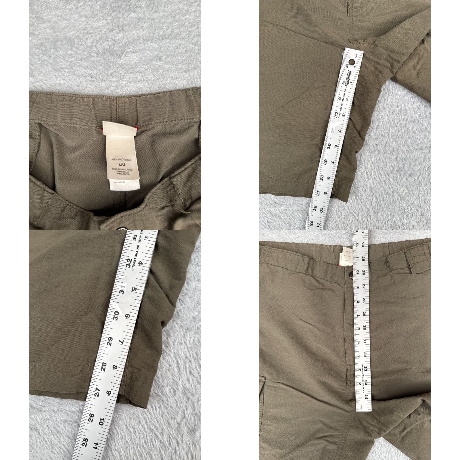 The North Face The North Face Shorts Men Large Beige Nylon Cargo 100% Read Me Size US 33 - 8 Thumbnail