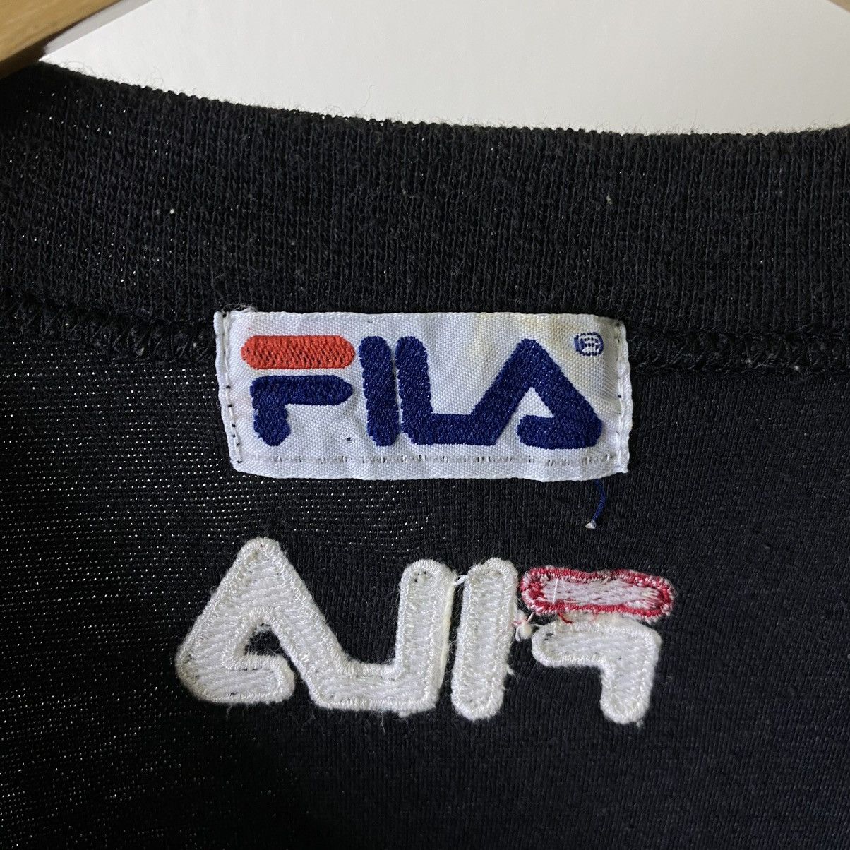 Fila Vintage 1990s Fila Embroidery Big Logo Tee Size US M / EU 48-50 / 2 - 3 Thumbnail