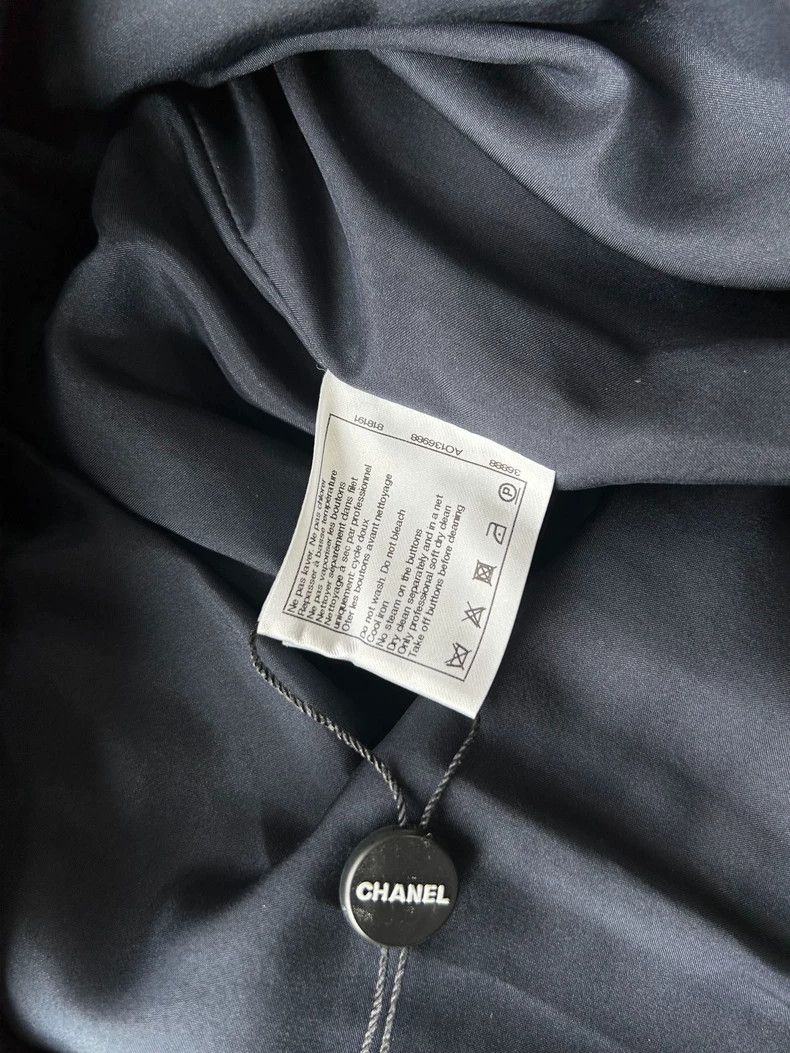 Chanel Chanel 15k tweed braided stitching silk dark blue dress 250 Size XS / US 0-2 / IT 36-38 - 7 Thumbnail