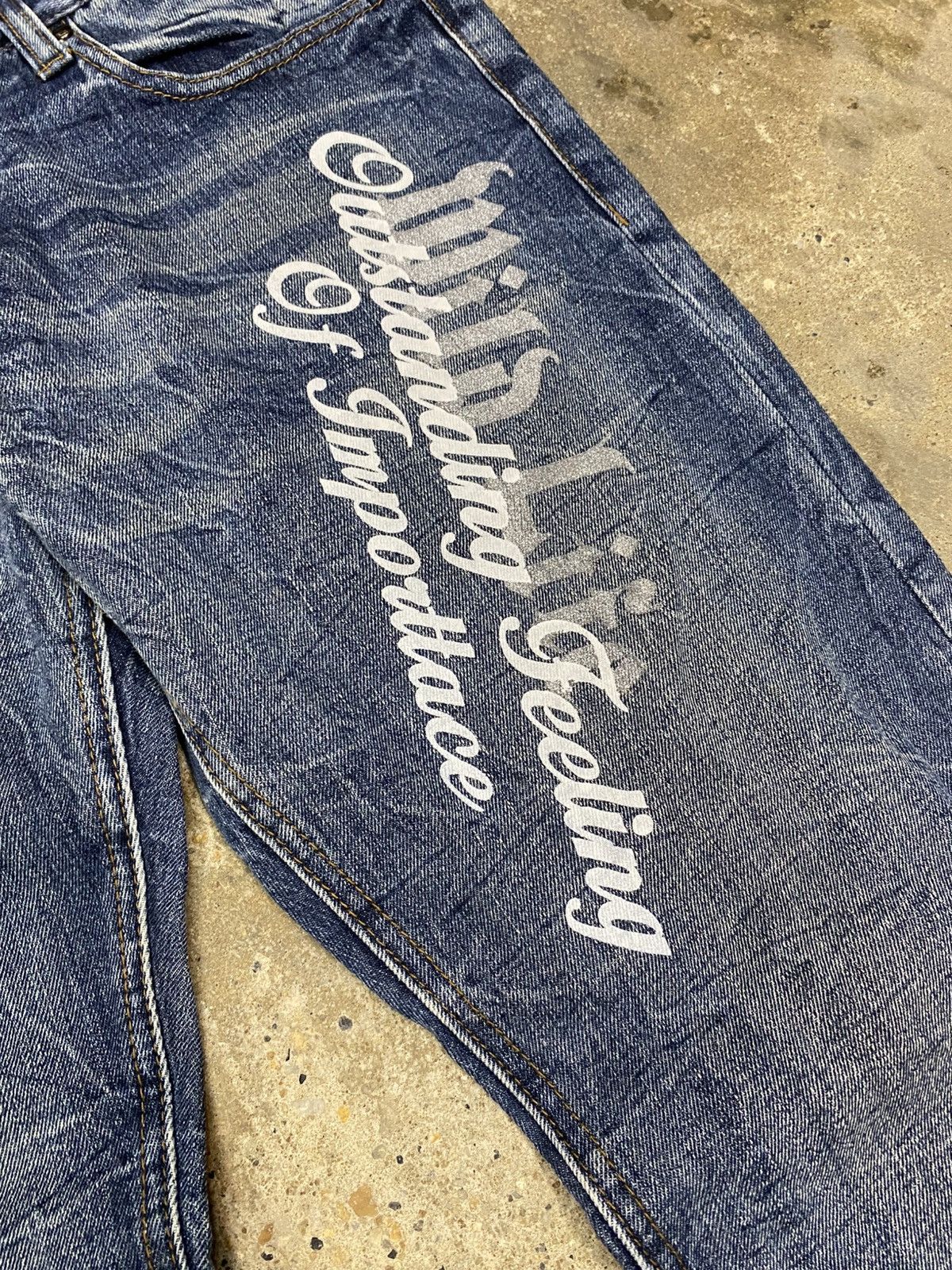 If Six Was Nine × Le Grande Bleu (L.G.B.) japanese grunge undefined wildlife wash jeans pant Size US 34 / EU 50 - 5 Thumbnail