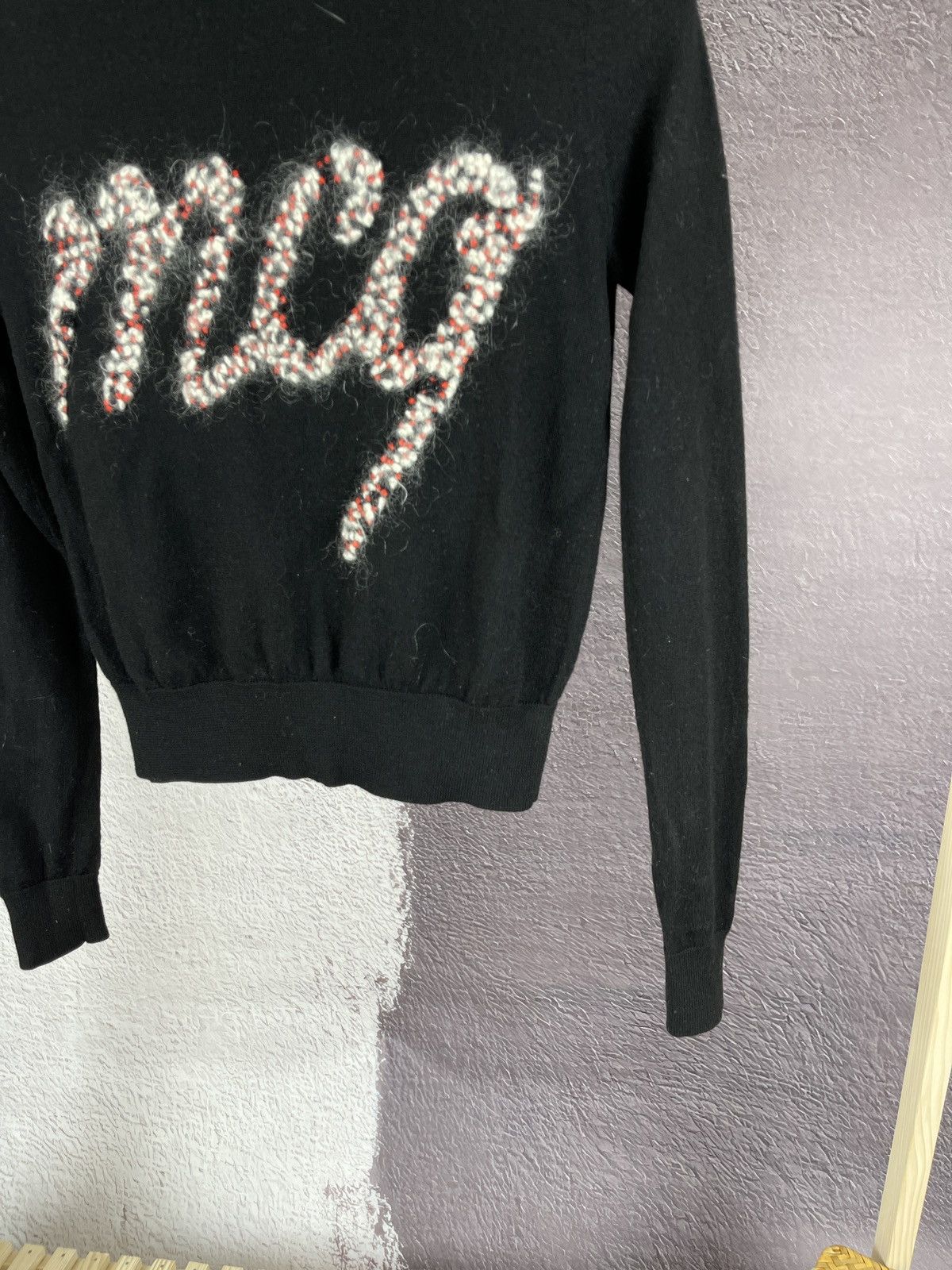 Alexander McQueen Alexander McQueen pure wool big logo black sweater Size S / US 4 / IT 40 - 5 Thumbnail