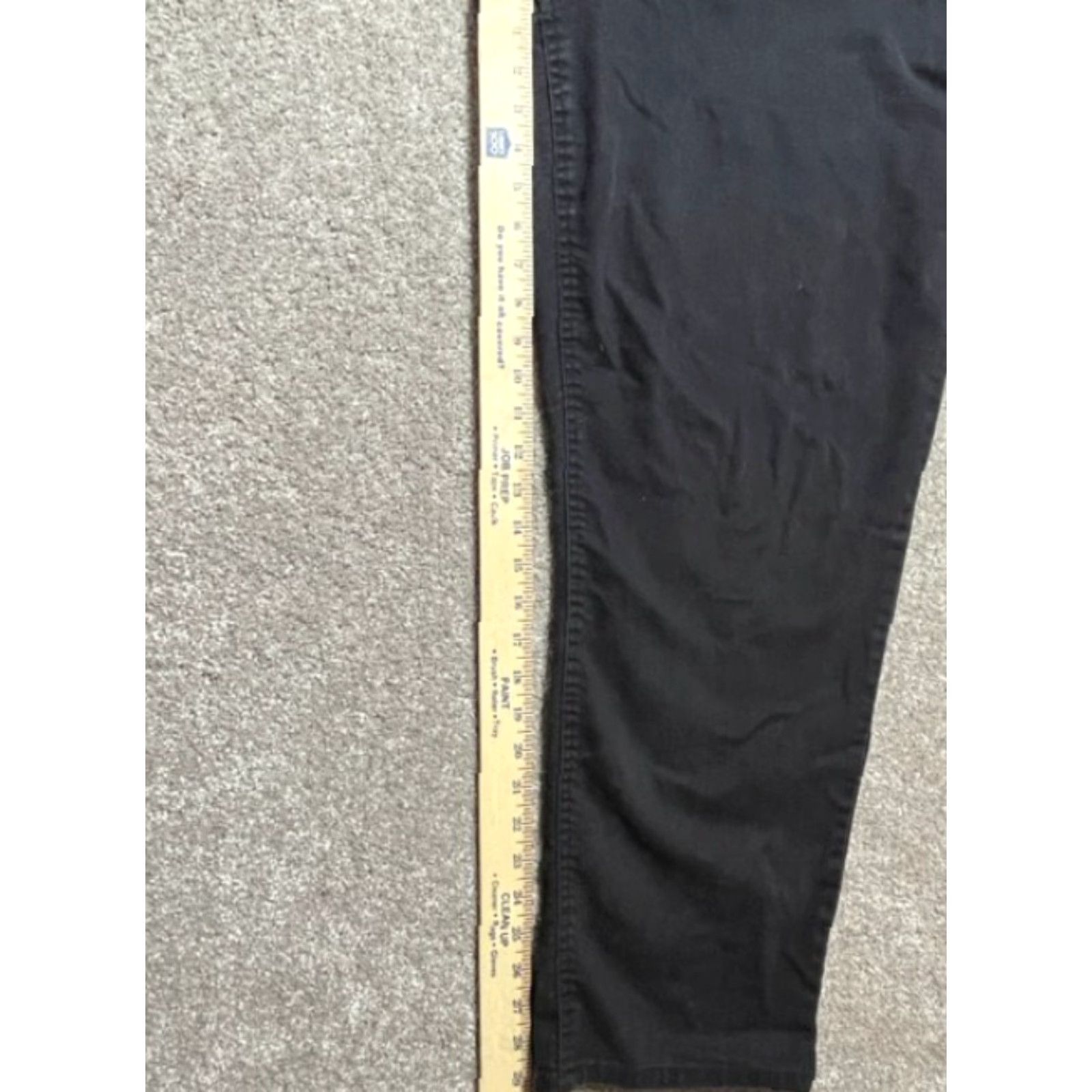 Vintage Terra & Sky Pants Womens 20W Plus High Rise Straight Stretch Black Size 42" / US 20 - 5 Thumbnail
