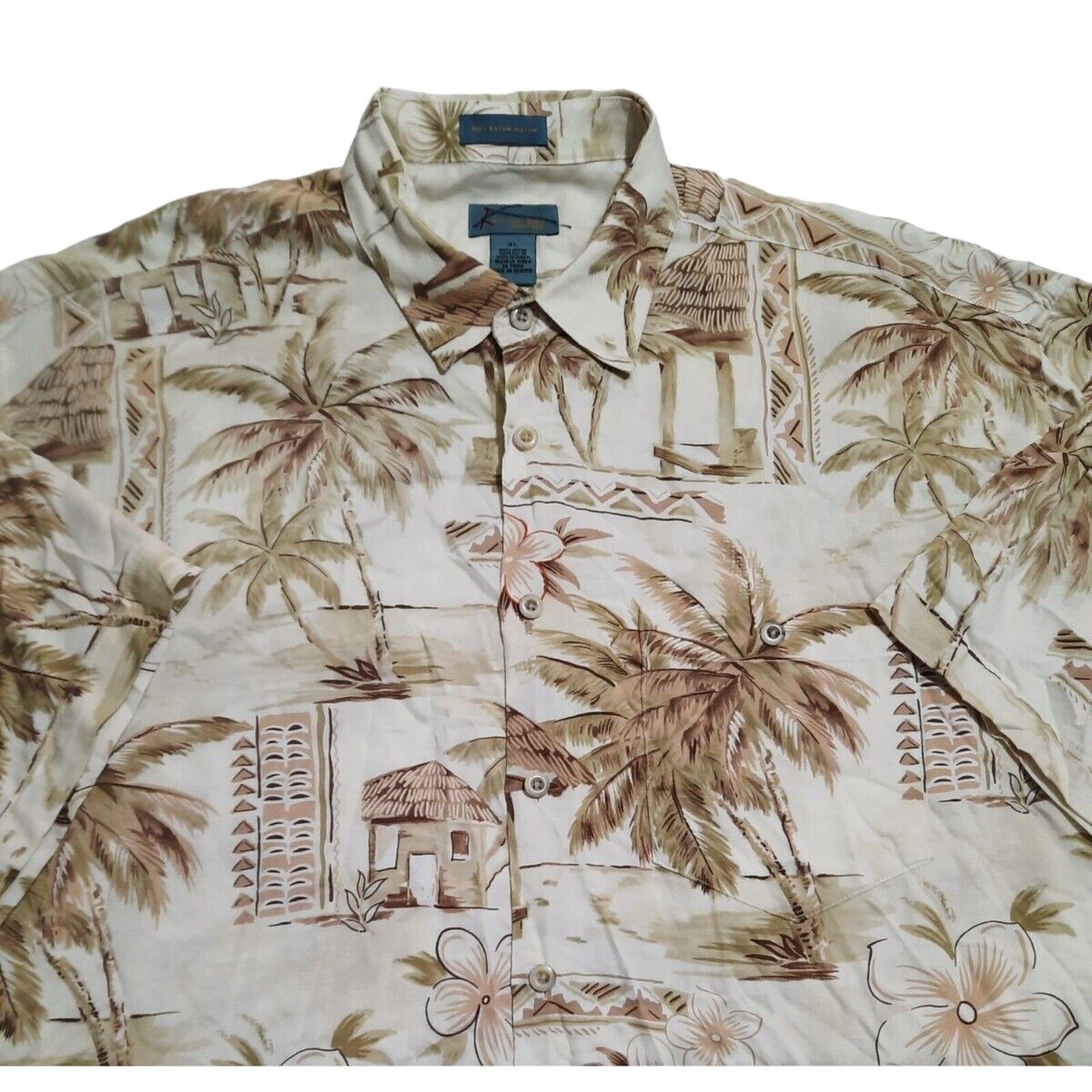 & Other Stories Kaylua Bay Hawaiian Shirt XL Resort Wear Vintage Palm Trees Size US XL / EU 56 / 4 - 3 Thumbnail