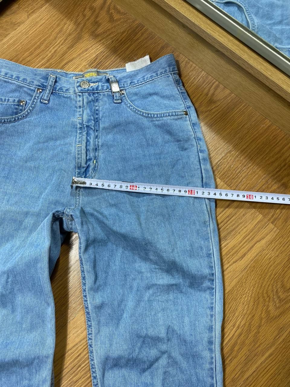 Japanese Brand Dirty Painted Distressed Thrashed Faded Baggy Jeans Y2K Size US 30 / EU 46 - 13 Thumbnail