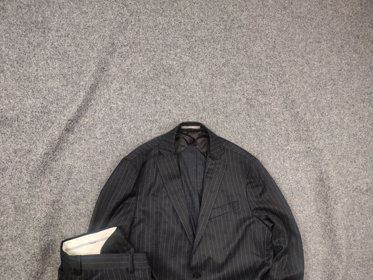 Paoloni Paoloni Quarantotto Reda Striped Unlined Blazer Pants Suit Size 48R - 1 Thumbnail