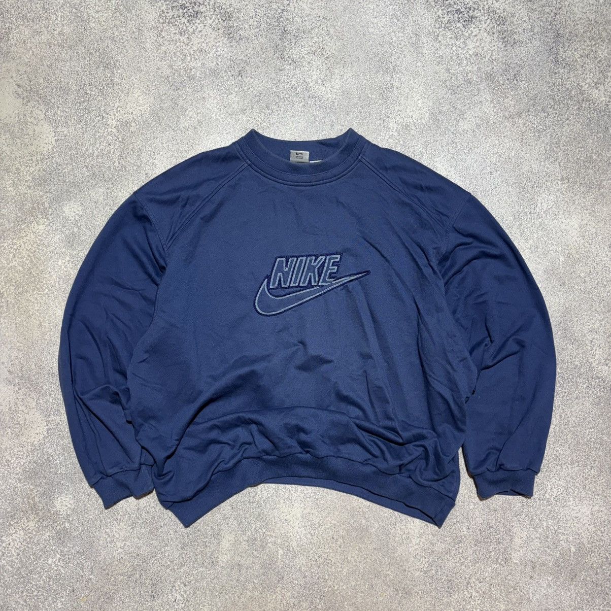 Nike × Vintage Nike Vintage Sweatshirt Baggy Y2K size XXL Size US XL / EU 56 / 4 - 1 Thumbnail