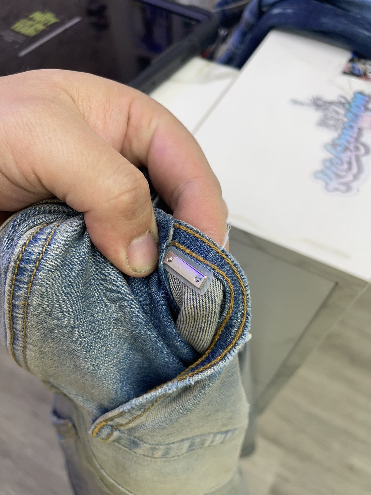 Amiri Amiri trasher tie Dye jeans (blue) Size US 31 - 4 Thumbnail