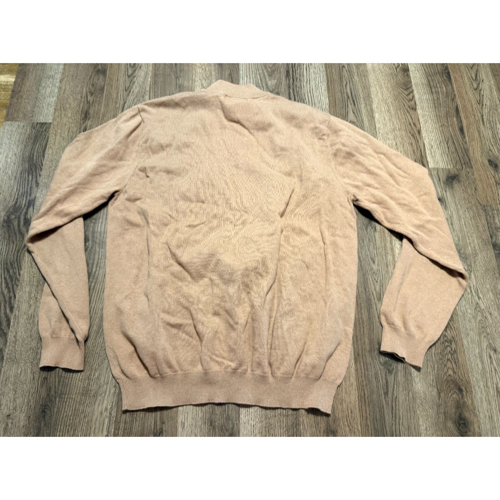 Van Heusen Van Heusen Sweater Mens size M Brown Mock Neck Pullover Long Sleeve Knit Cotton Size US M / EU 48-50 / 2 - 2 Thumbnail