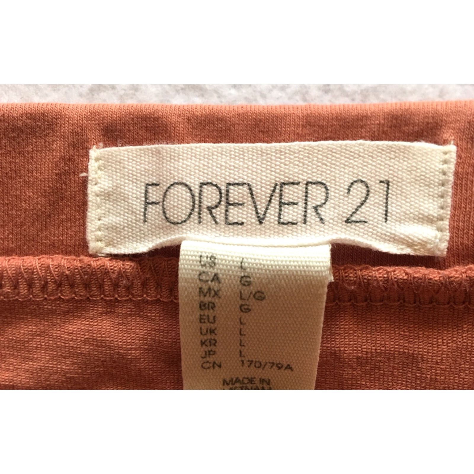 Forever 21 FOREVER 21 Women's Skirt Mini Short Elastic Waist Cider Rayon Mid Rise Pull On L Casual All Seasons Size 36" / US 14 / IT 50 - 2 Thumbnail