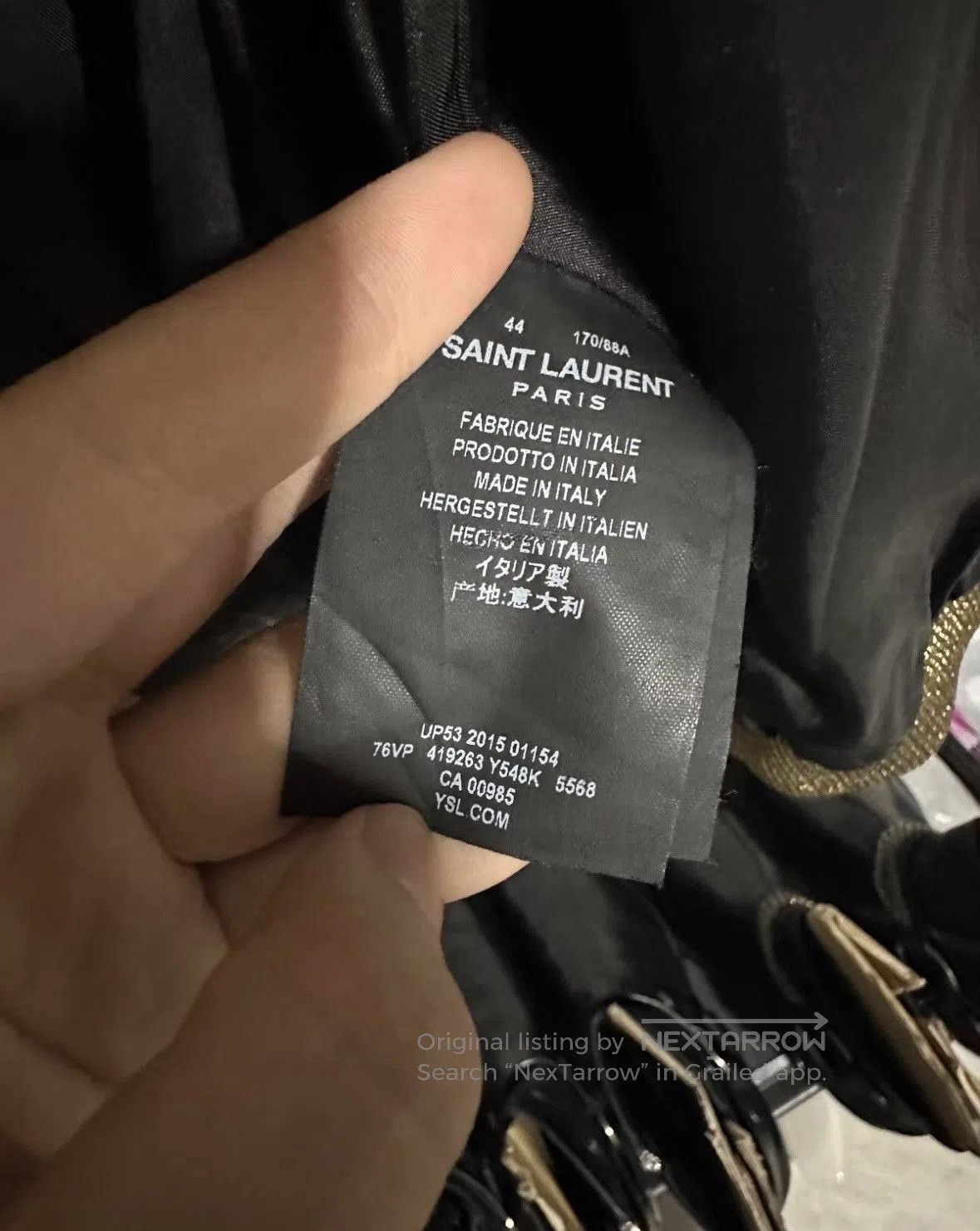 Saint Laurent Paris Saint Laurent silk jacket size 44 wxx. Size US S / EU 44-46 / 1 - 8 Thumbnail