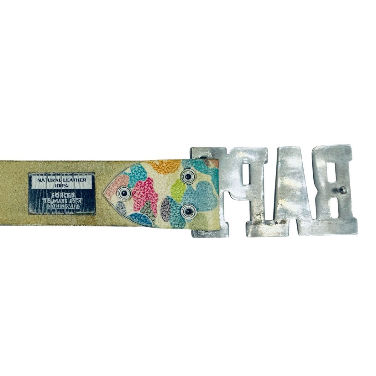 Bape Vintage BAPE Cotton Candy Genuine Leather Belt - NIGO Era Size 36 - 4 Thumbnail