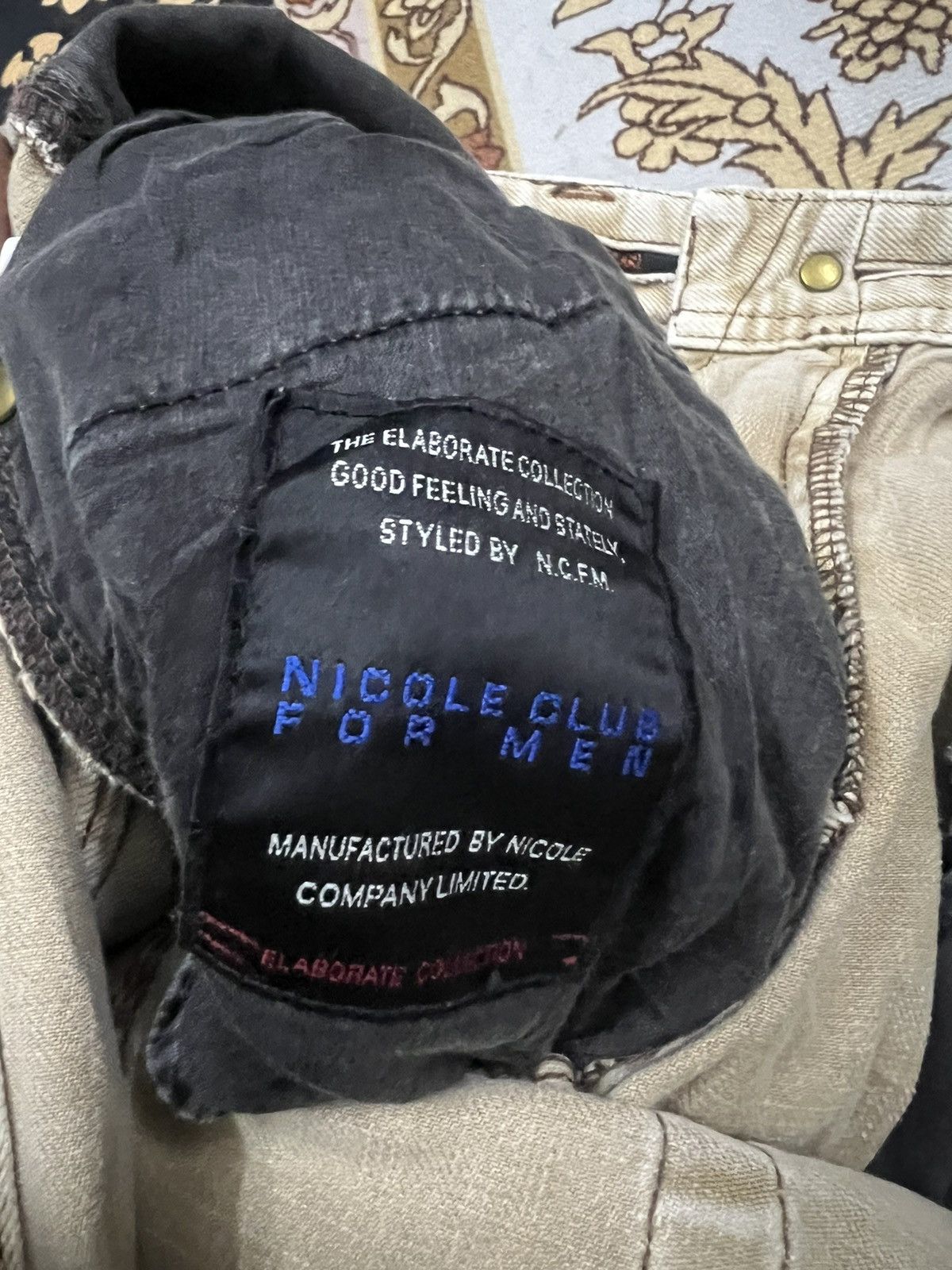 Other FLARED🔥 Y2K NICOLE CLUB BROWN FADED DISTRESSED DENIM PANT Size US 30 / EU 46 - 9 Thumbnail