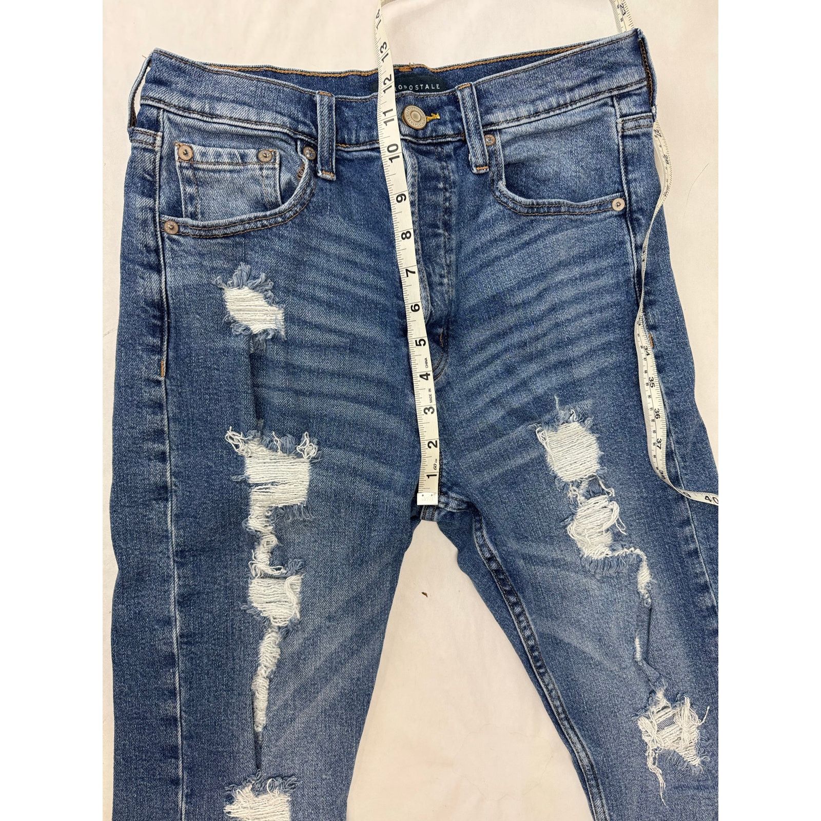 Aeropostale Aeropostale Super High Rise Straight Jeans Button Fly - 8 Size 30" / US 8 / IT 44 - 5 Thumbnail
