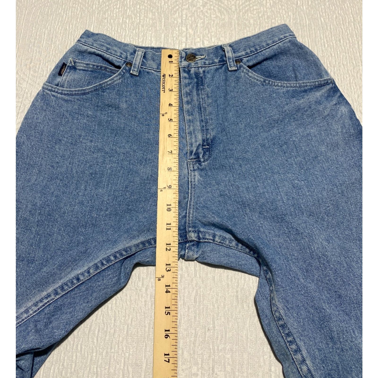 Vintage VINTAGE CHIC Jeans Women 12P Blue High Rise 90s Mom 5-Pocket Denim Cotton 100% Petite (USA) Women’s Jeans Size 29" - 7 Thumbnail
