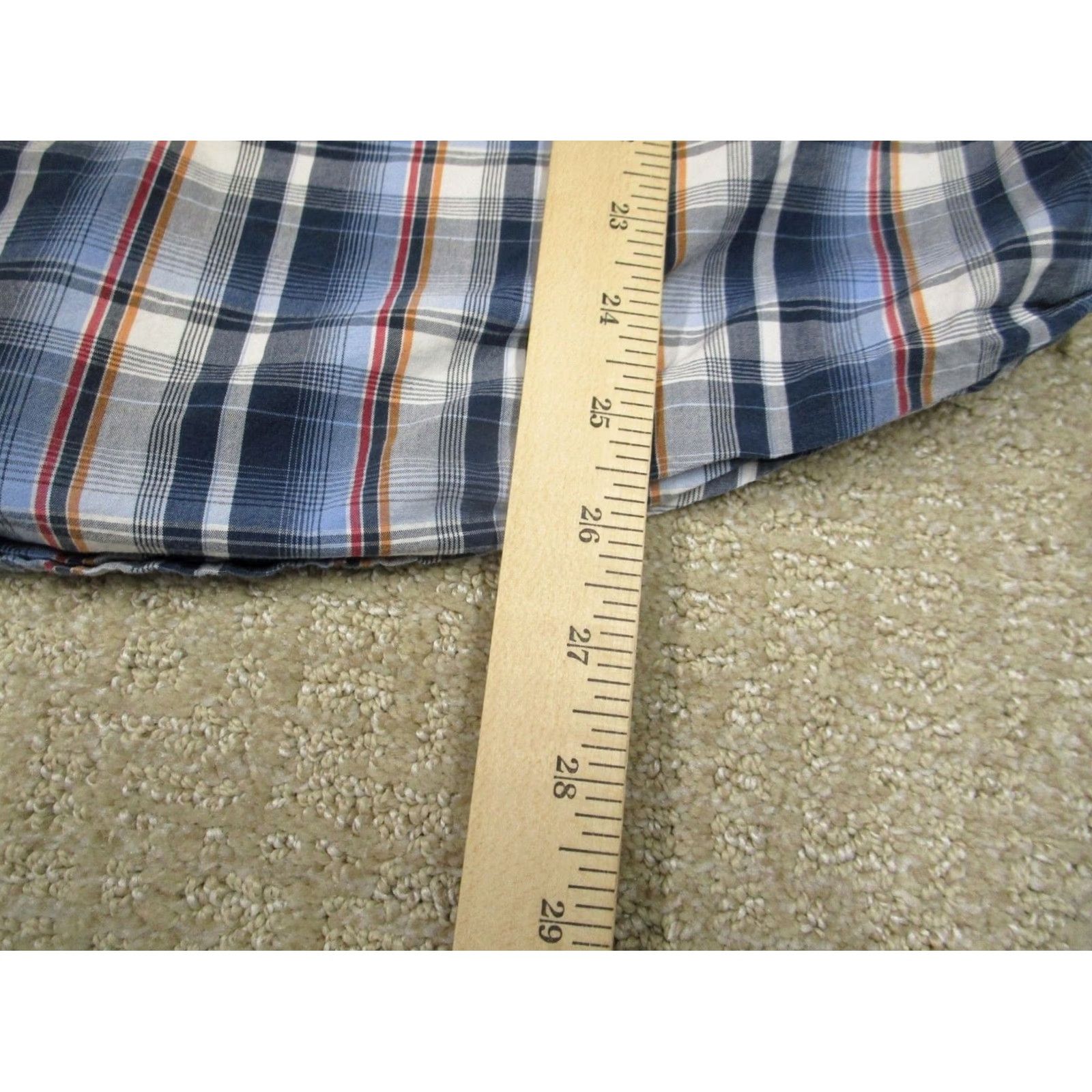 Wrangler Wrangler 20X Shirt Men Large Blue Plaid Pearl Snap Western Long Sleeve Button-Up Size US L / EU 52-54 / 3 - 6 Thumbnail