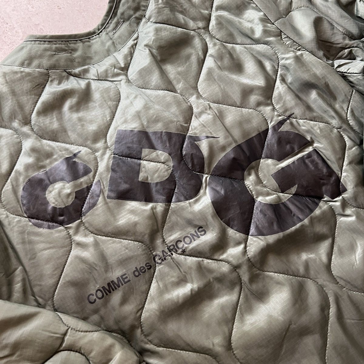 Alpha Industries × CDG by Comme des Garcons Vintage 00s CDG Alpha Industries Quilted Liner Jacket Size US L / EU 52-54 / 3 - 3 Thumbnail