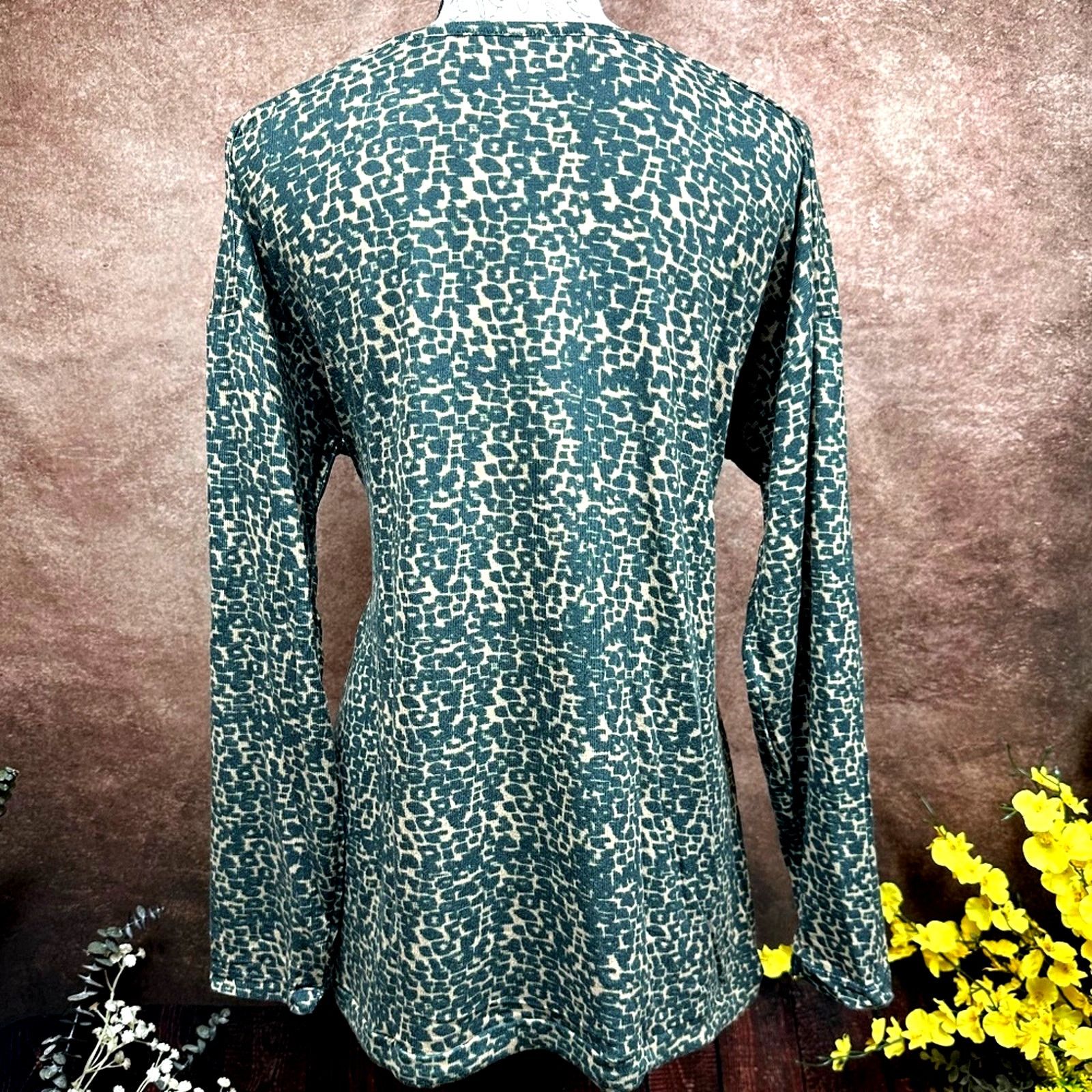 Other Retreat Rhonda Shear Drawstring Hem Tunic Animal Print L Size L / US 10 / IT 46 - 12 Thumbnail