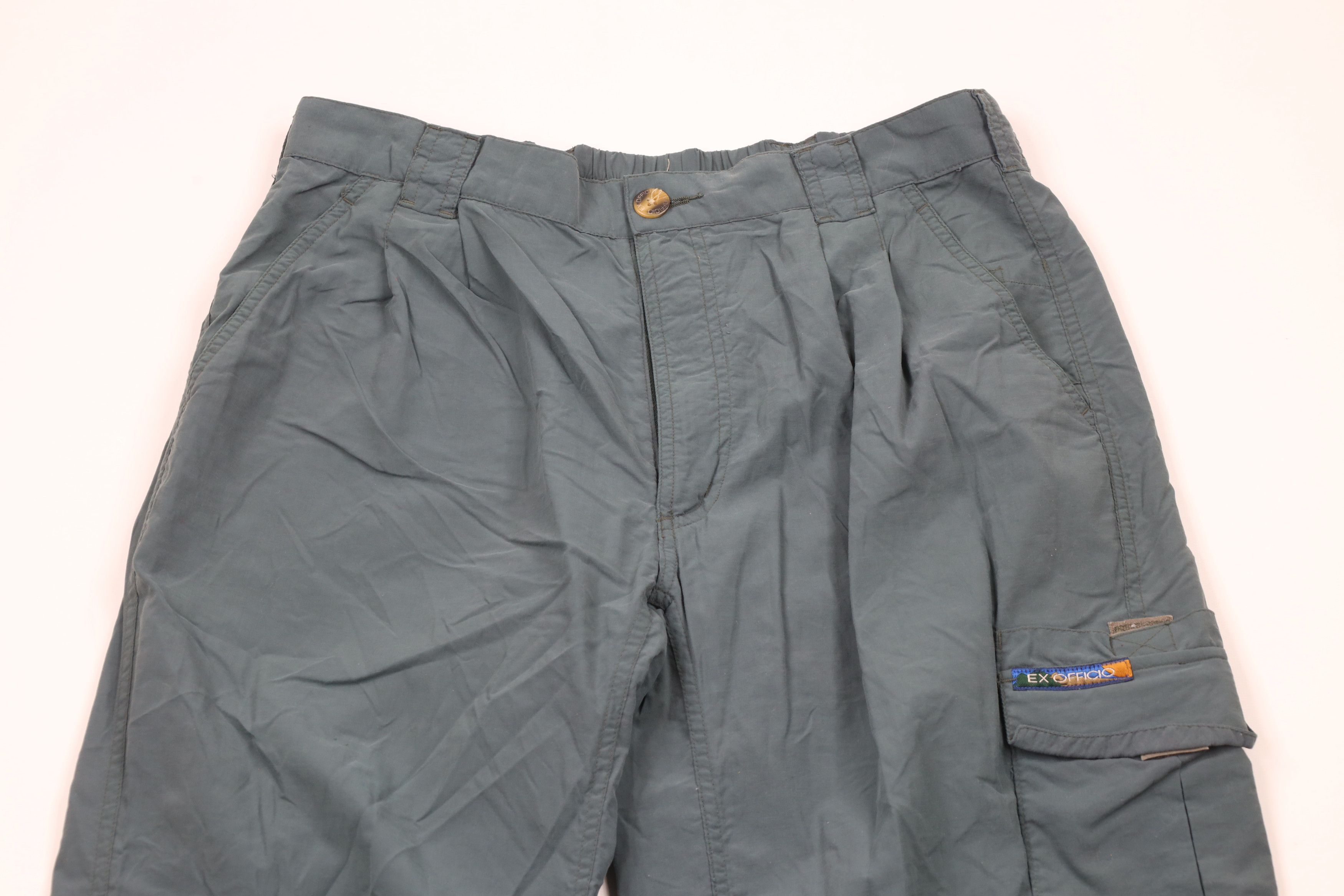 ExOfficio × Vintage Vintage 90s ExOfficio Lightweight Hiking Trail Pants Green Size US 34 / EU 50 - 2 Thumbnail