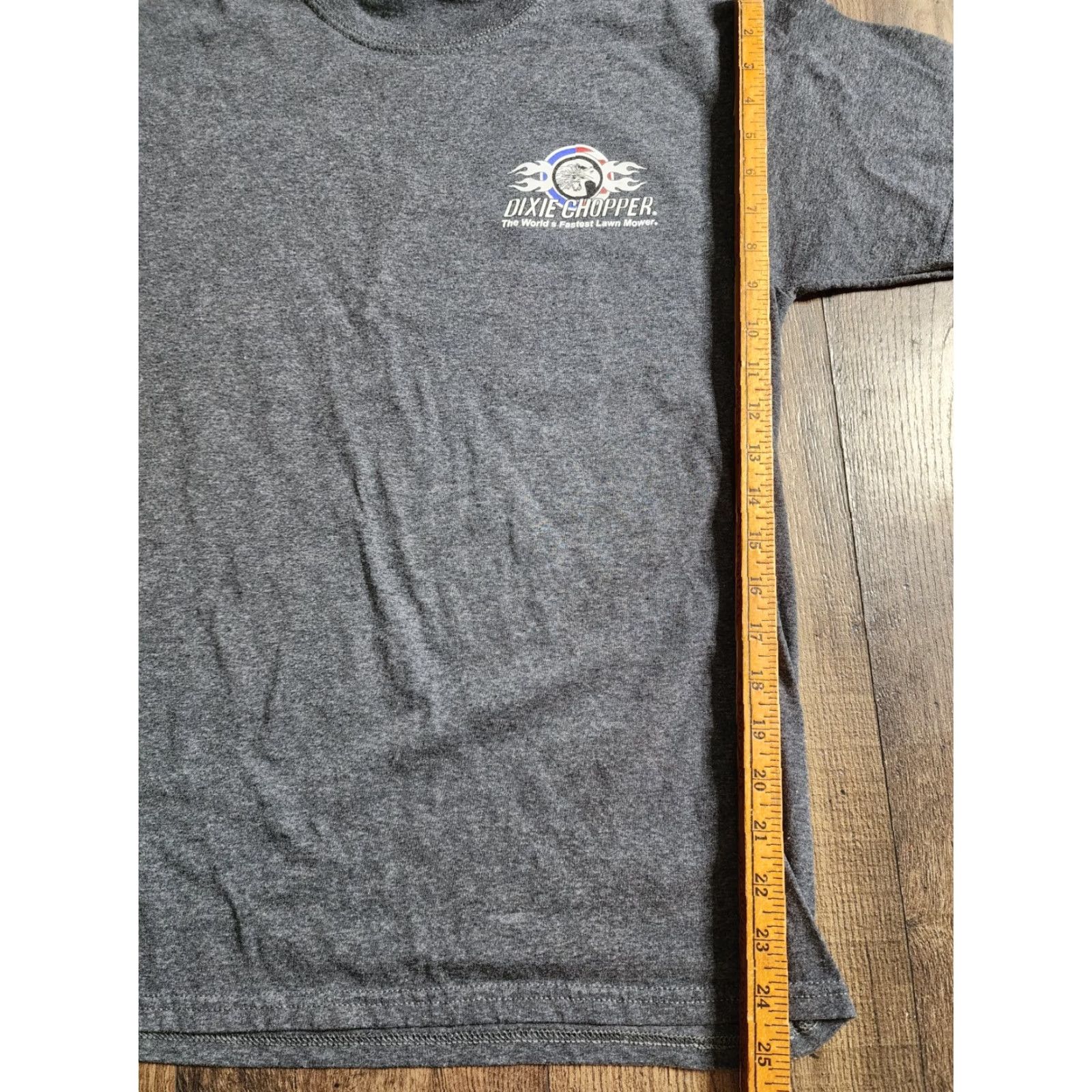 Vintage Mens S Dixie Chopper World's Fastest Lawn Mower Flag T Shirt Double Sided Size US S / EU 44-46 / 1 - 2 Thumbnail