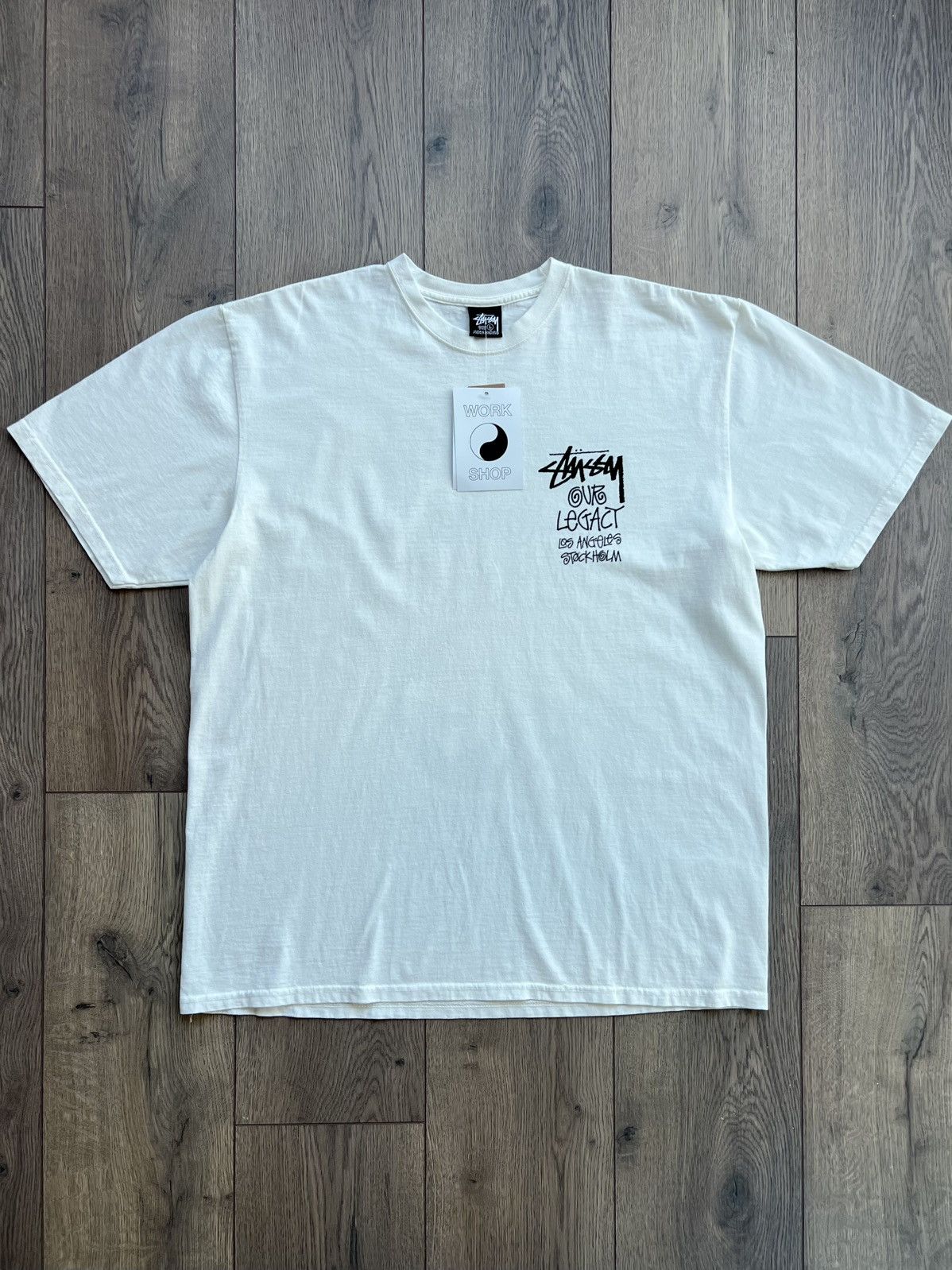 Stussy x Our Legacy Surfman Pigment Dyed Tee “Natural” Large