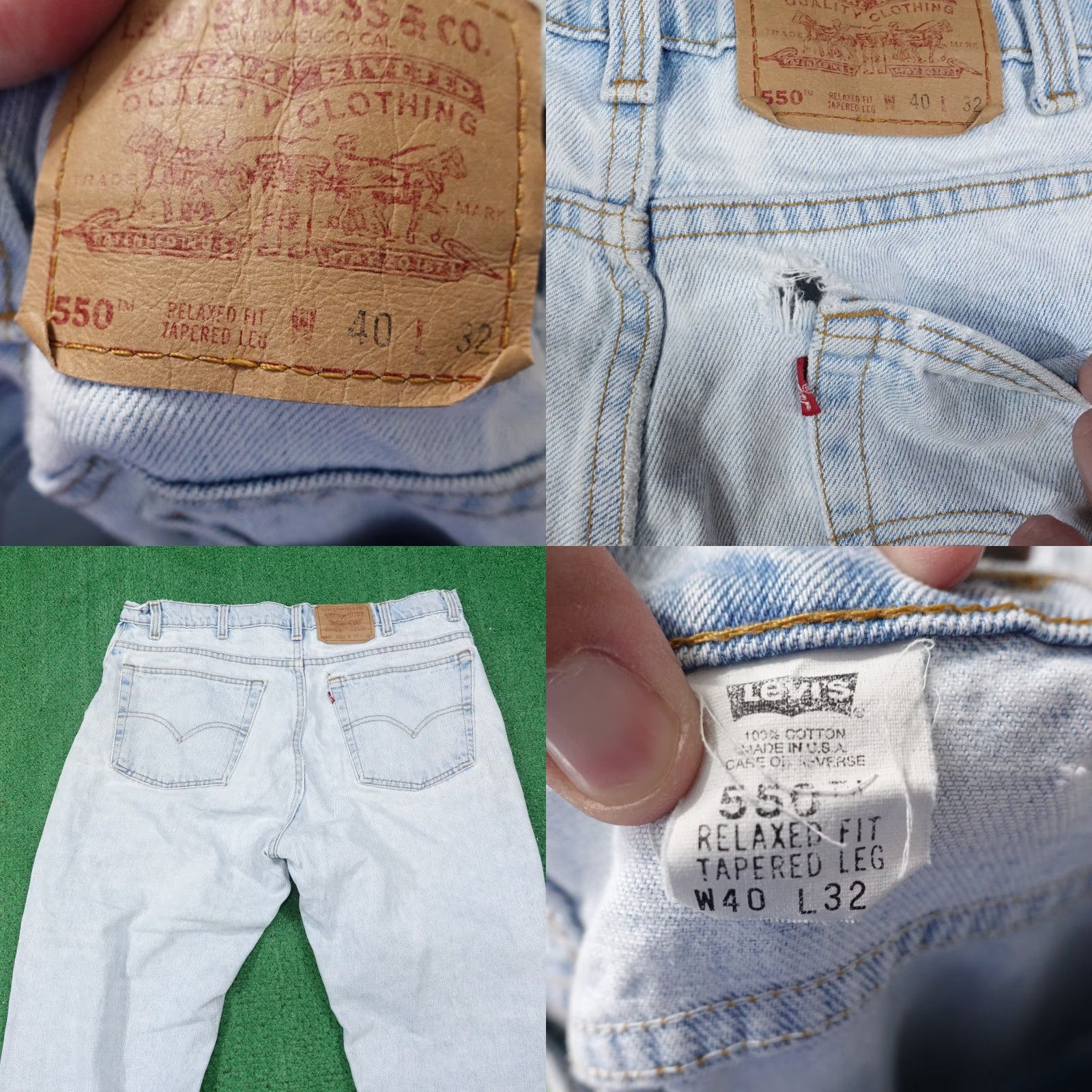 Levi's Vintage Levi's 550 Relaxed Fit Jeans Men Size 38 Medium Blue 80s 90s Made in USA Size US 38 / EU 54 - 8 Thumbnail