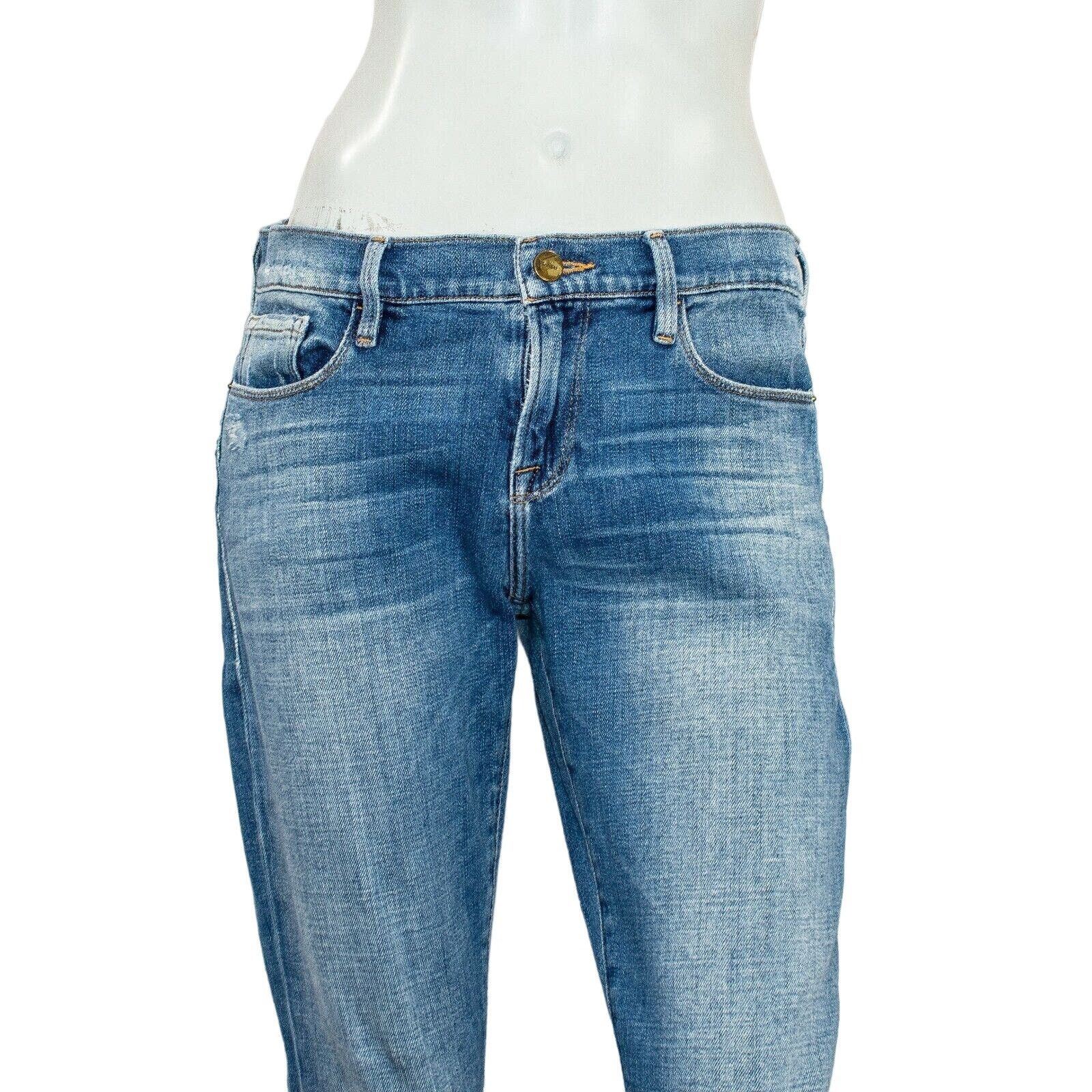 Frame FRAME Denim Women's Le Garcon Jeans Raw ankle Zip Melbourne Size 26" / US 2 / IT 38 - 8 Thumbnail