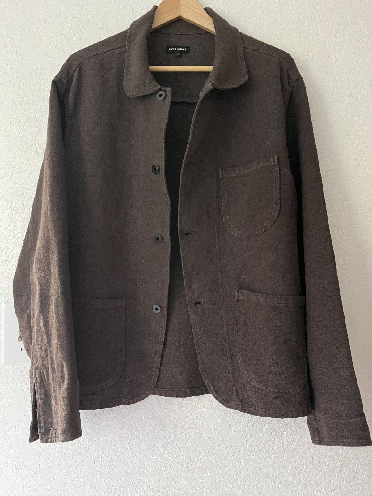 Evan Kinori Evan Kinori 3 pocket Jacket - Butcher Linen ( S ) Size US S / EU 44-46 / 1 - 1 Thumbnail