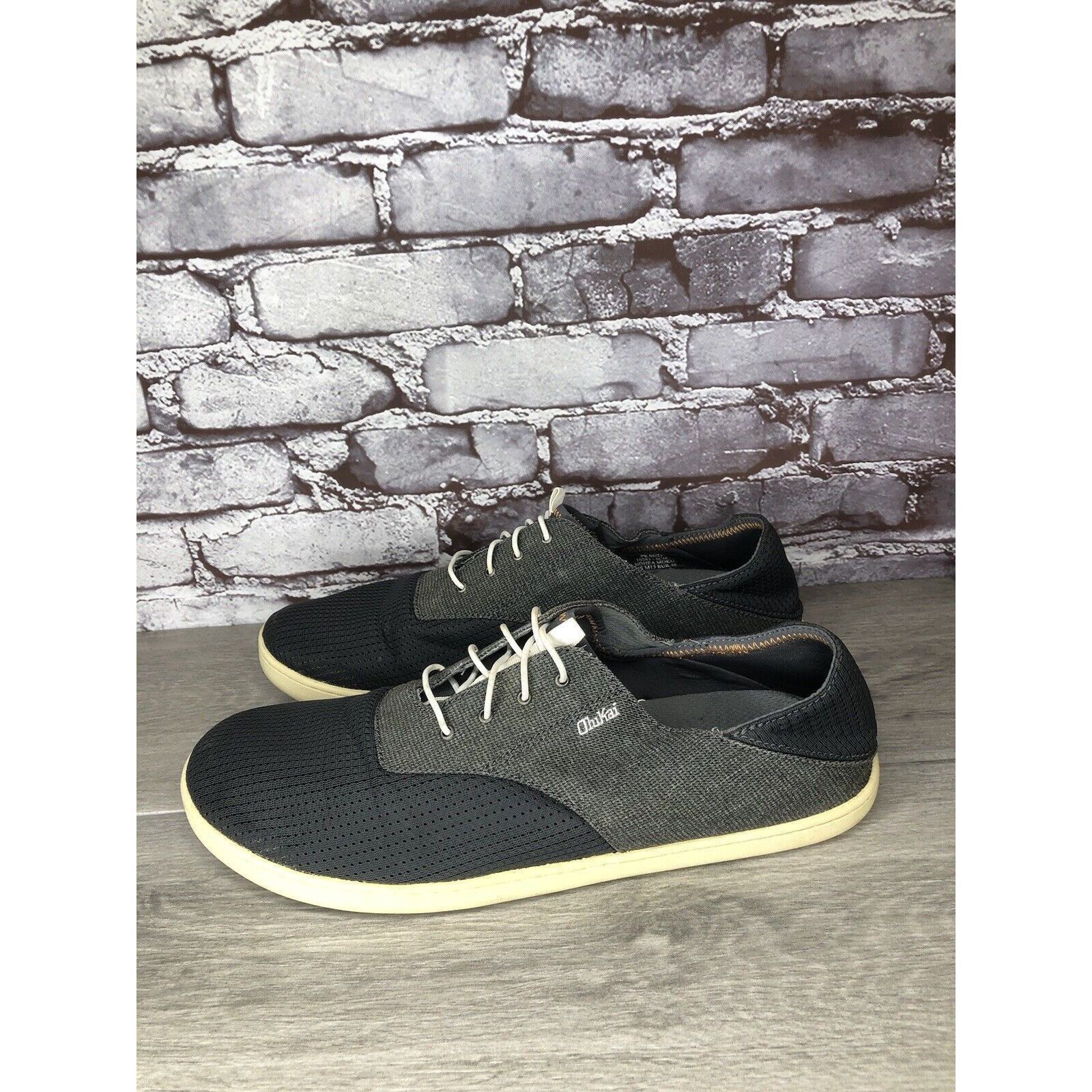 Olukai OluKai Nohea Moku Textile Blue Gray Casual Lace Drop Heel Sh Size US 13 / EU 46 - 1 Thumbnail