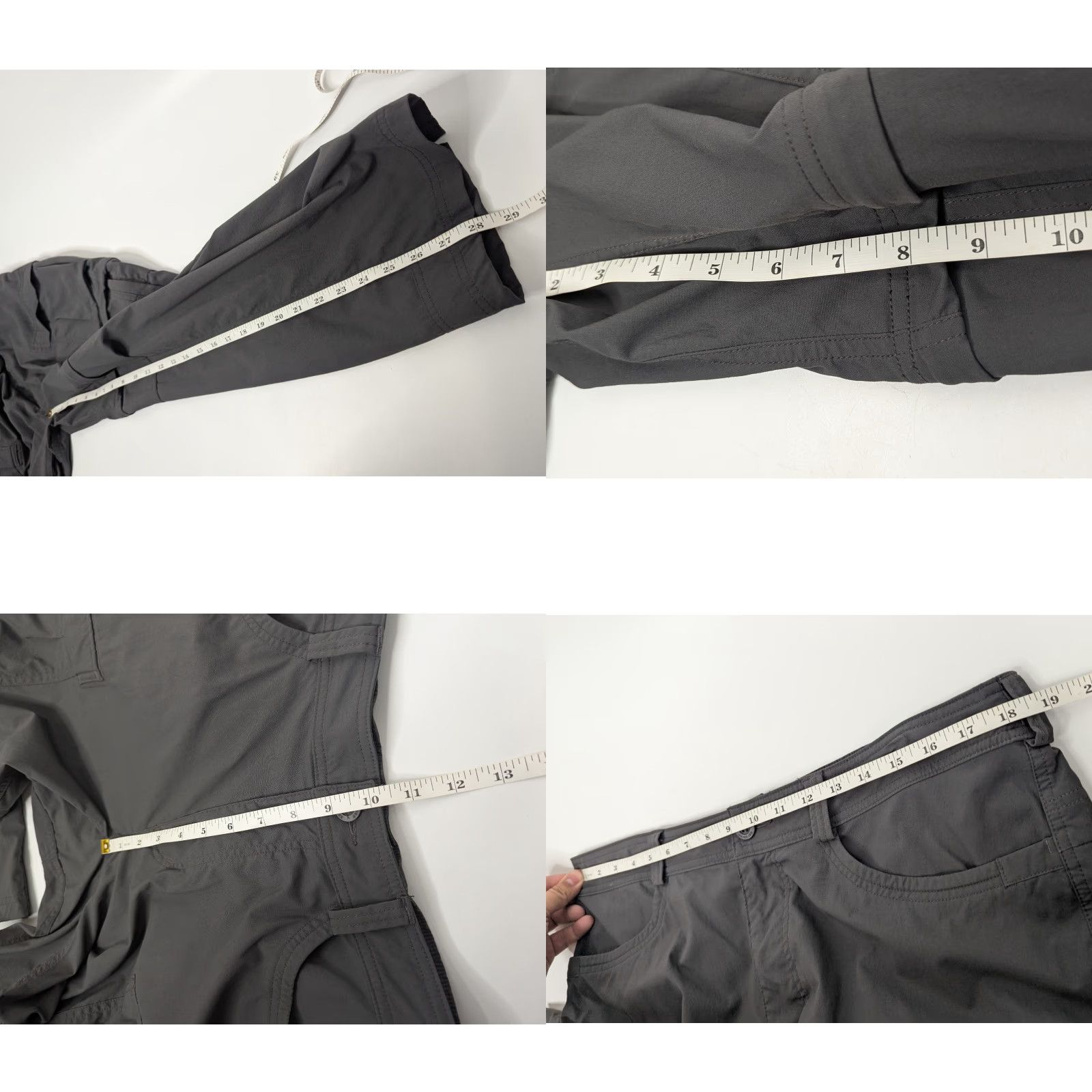 Vintage REI Co-Op Grey Convertible Hiking Pants Performance Cargo Active Mens Size 38x30 Size US 38 / EU 54 - 8 Thumbnail
