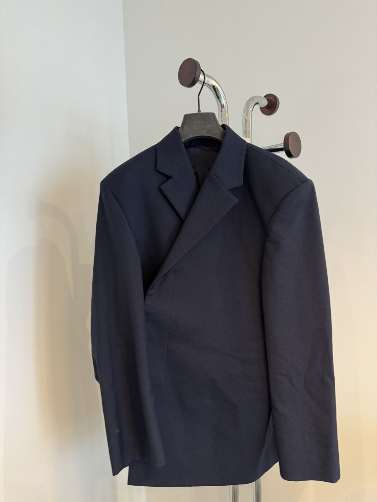 Balenciaga FW19 Navy Shifted Blazer (Size 44) Size 36R - 1 Thumbnail