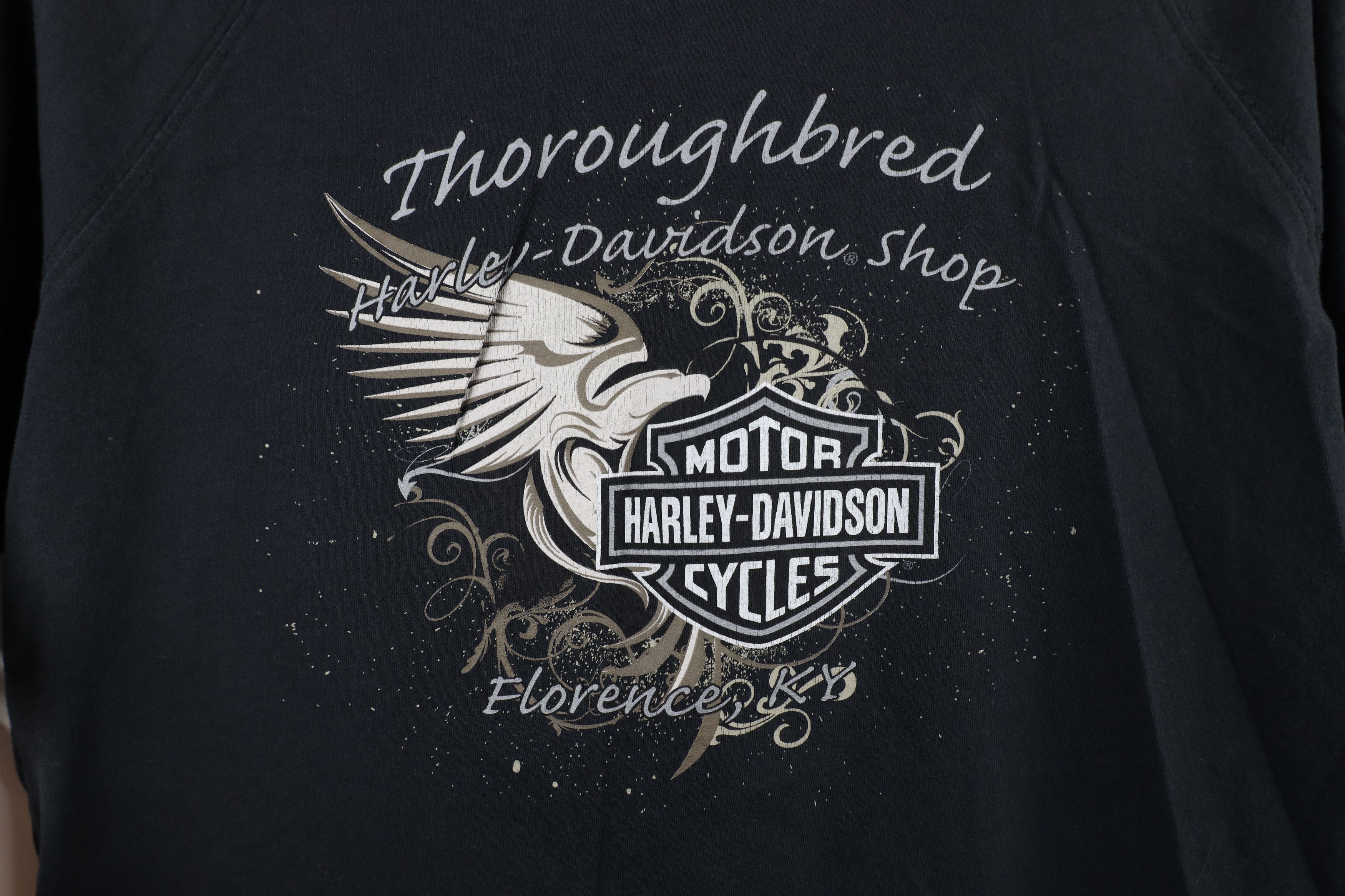 Harley Davidson × Vintage Vintage Y2K Harley Davidson Crown Wings 3/4 Sleeve T-Shirt Size M / US 6-8 / IT 42-44 - 11 Thumbnail