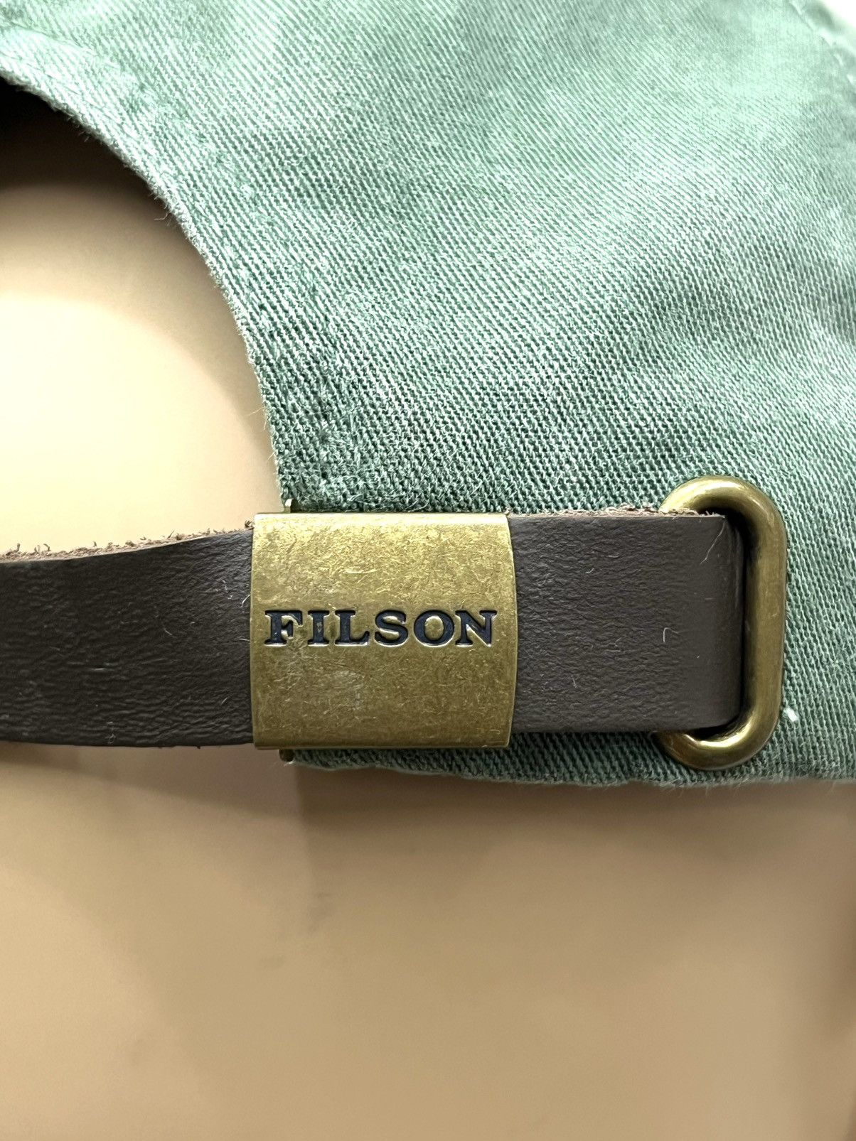 Filson RARE🔥Vintage Filson Bear Embroidered Dad Hat Made in USA Size ONE SIZE - 6 Thumbnail