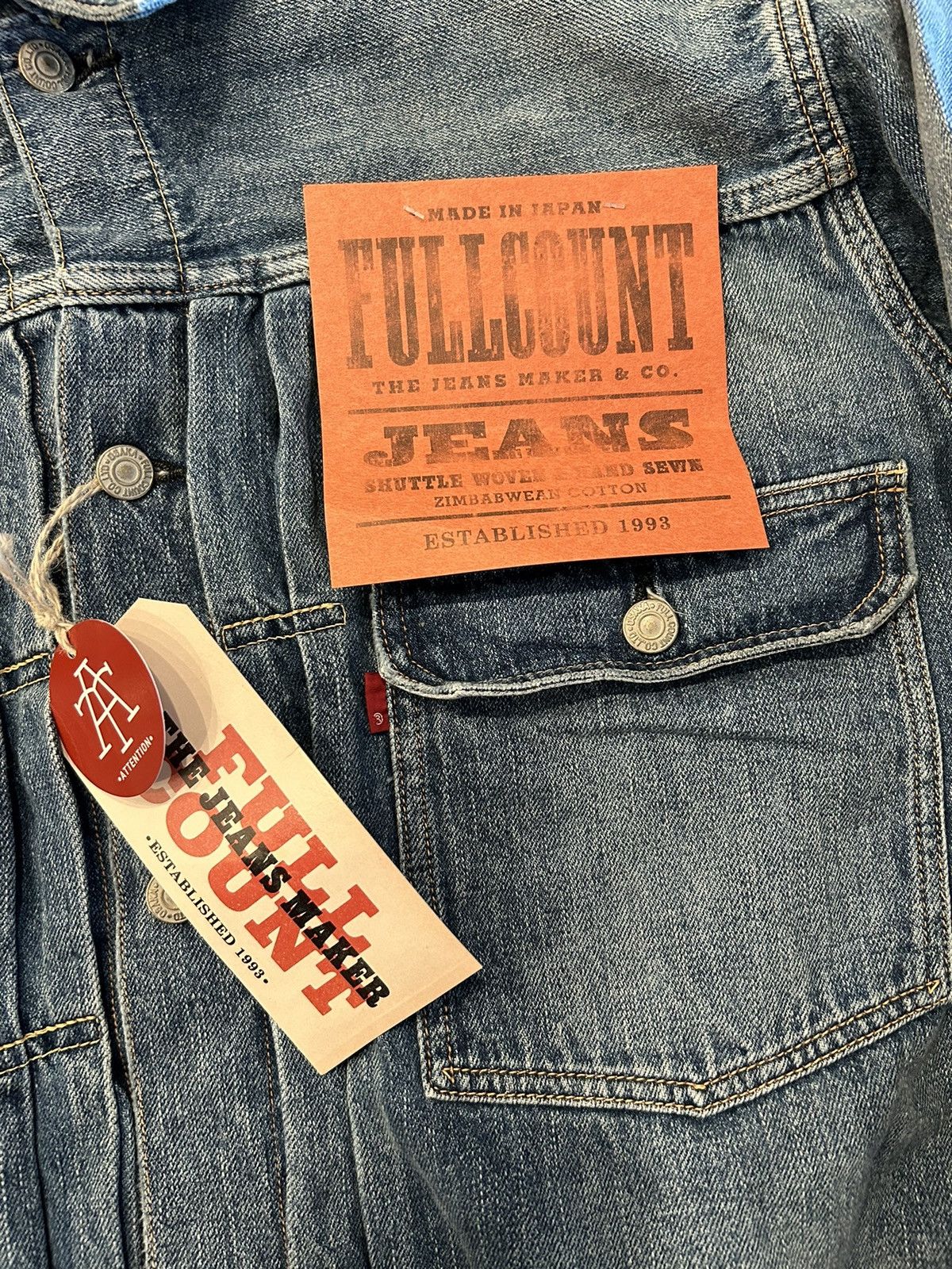 Full Count & Co. FULLCOUNT 2102SS Type 2 Dartford Jacket Size 44 (XXL) Size US XXL / EU 58 / 5 - 5 Thumbnail