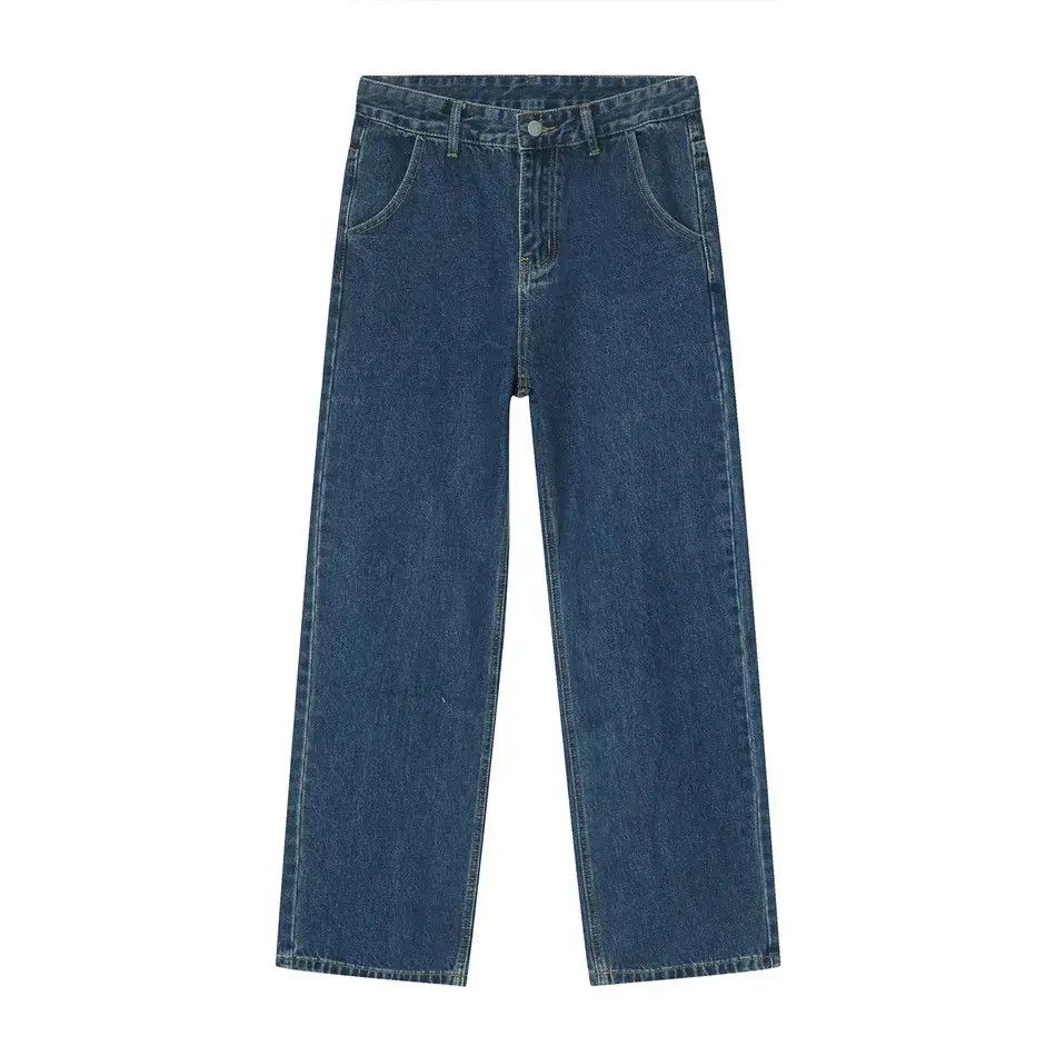 Japanese Brand Retro wide leg loose straight leg jeans Size US 32 / EU 48 - 5 Thumbnail