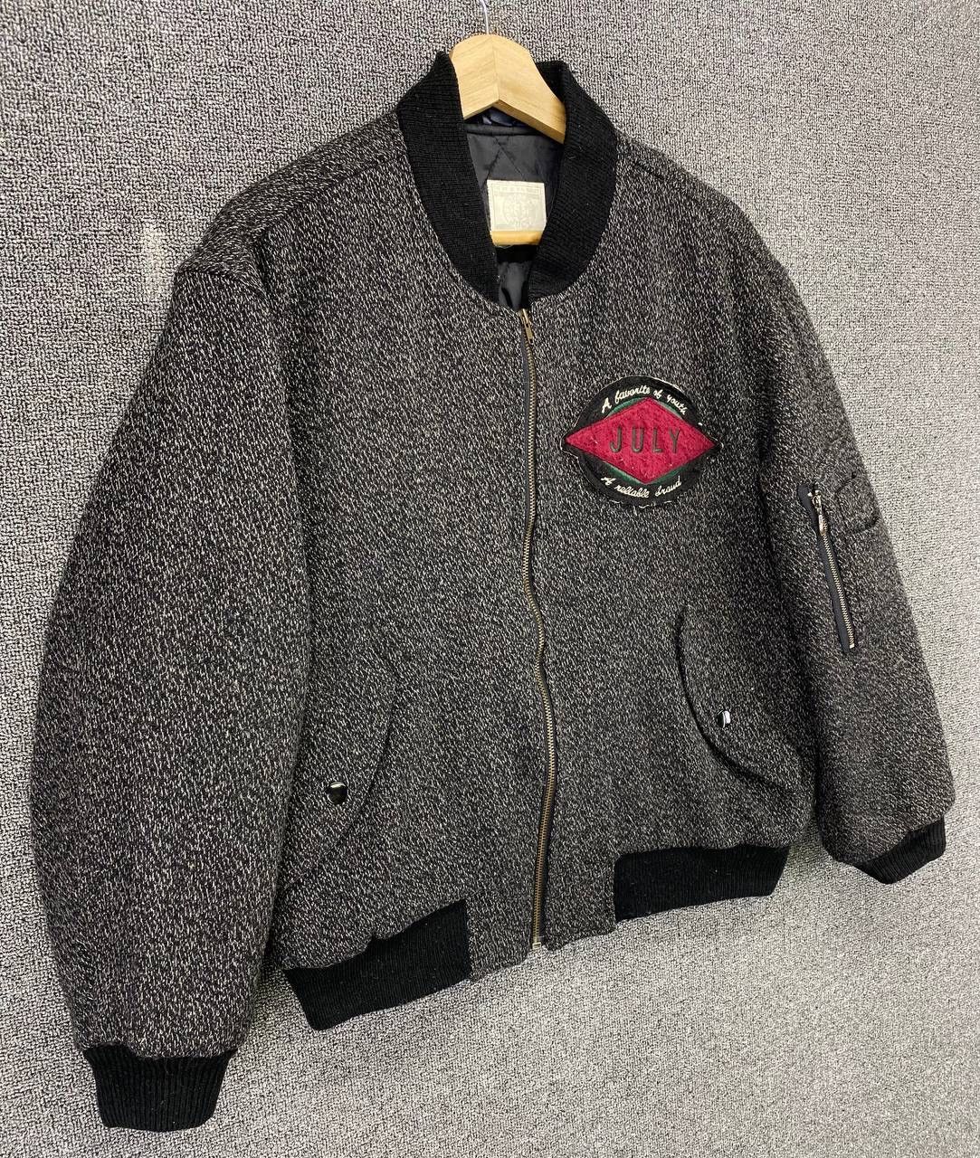 Japanese Brand Vintage July by Haward Wool Bomber Jacket Size US M / EU 48-50 / 2 - 2 Thumbnail