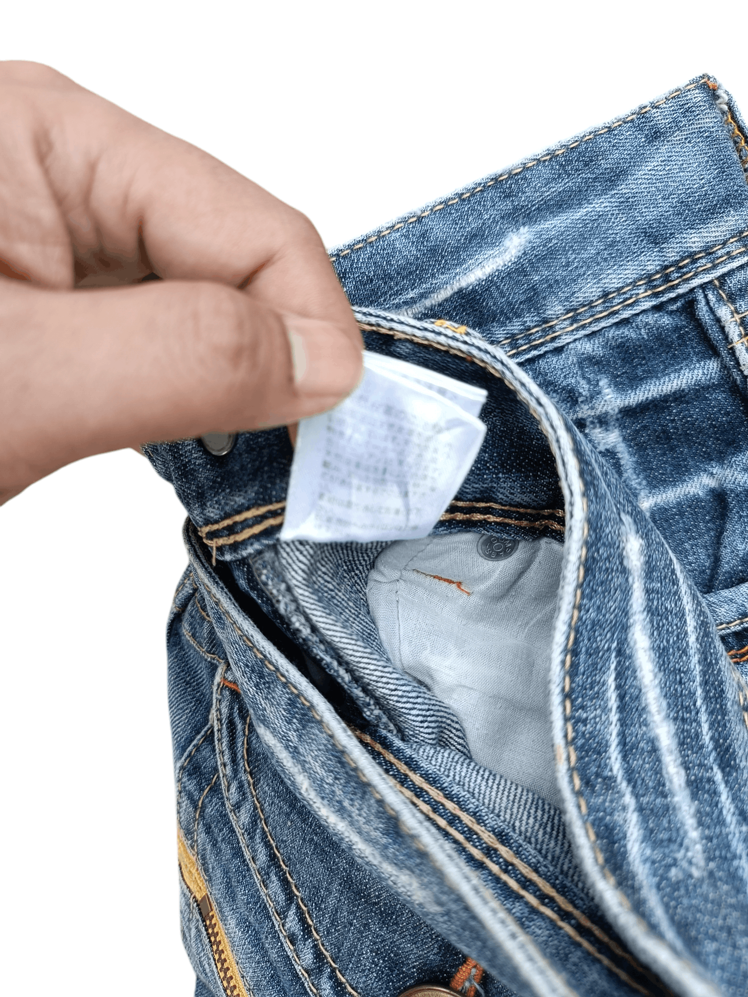 Japanese Brand VINTAGE 90s Flared Back Number Faded Jean Size US 28 / EU 44 - 14 Thumbnail